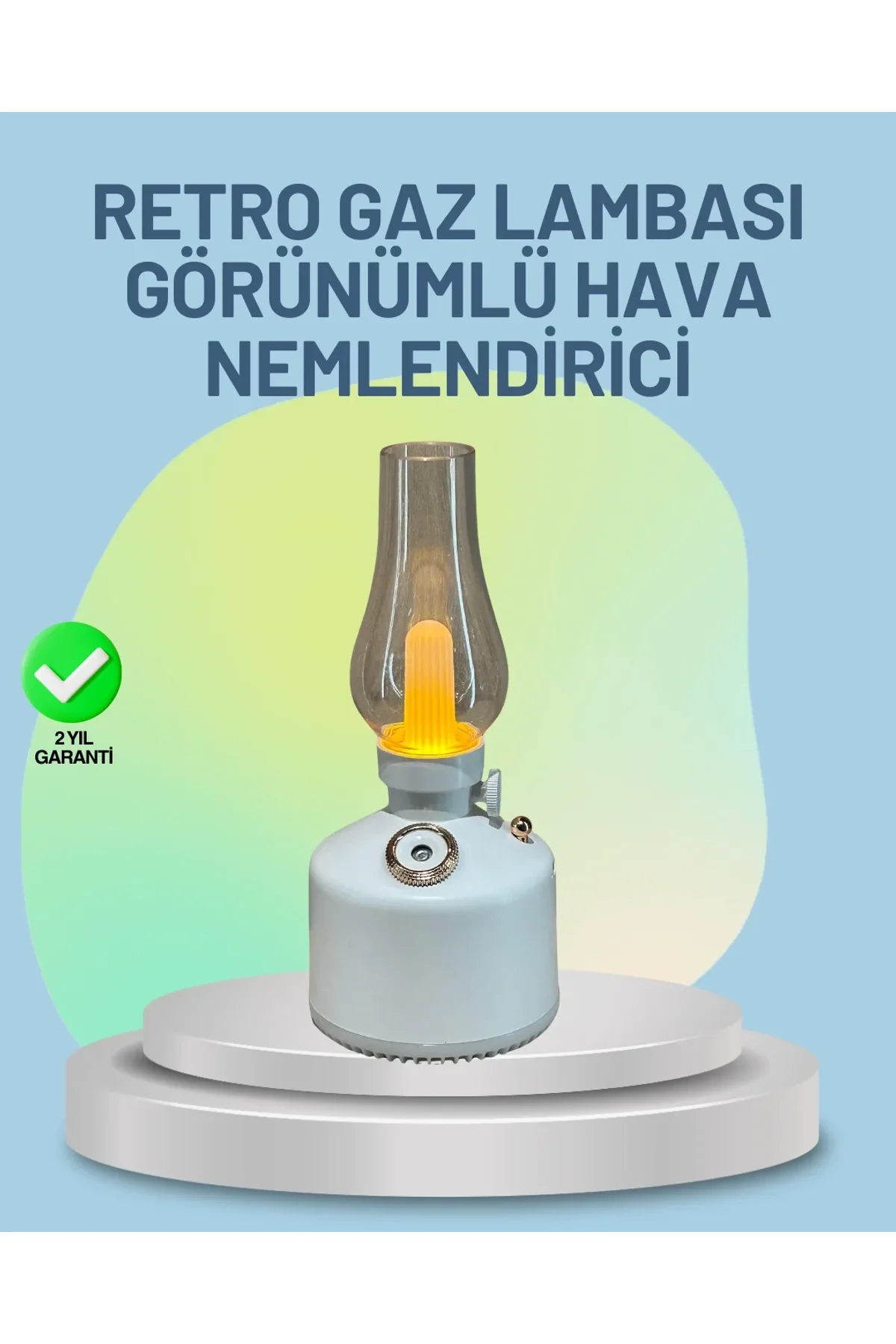 Renkli Led Işıklı Retro Gaz Lambası Aroma Terapi Mist Maker - Just Cheap Store Görsel 2