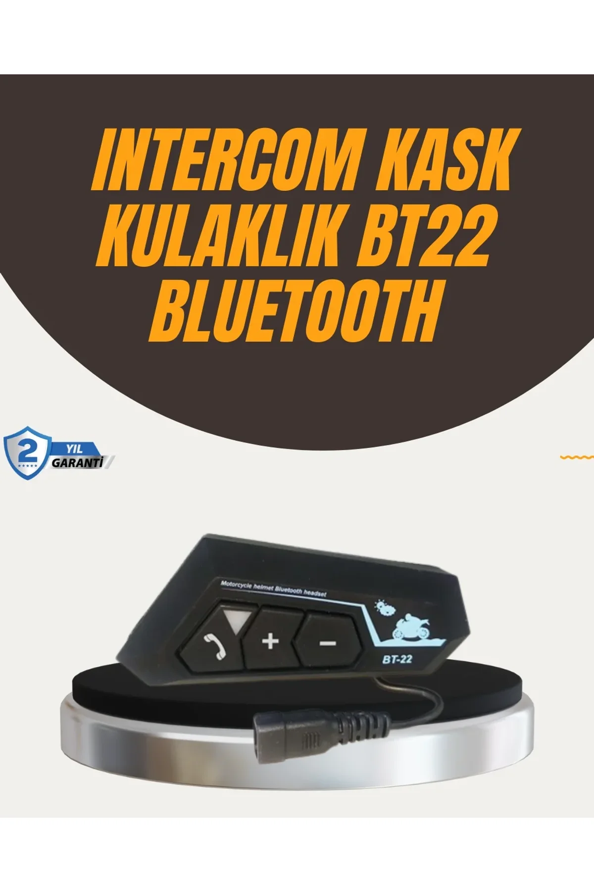 Su Geçirmez Bt22 Bluetooth Kask Kulaklığı Gps Ve Müzik Uyumlu - Just Cheap Store Görsel 2