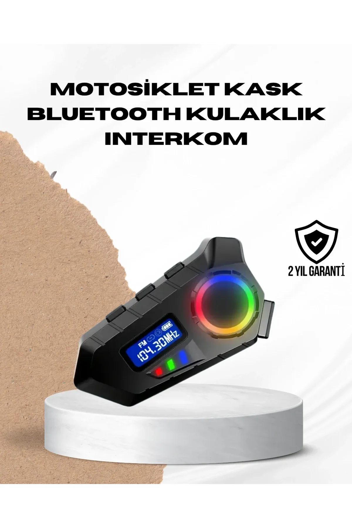 Bluetooth 5.4 İnterkom Ip65 Toz Ve Su Geçirmez Led Göstergeli - Just Cheap Store Görsel 2