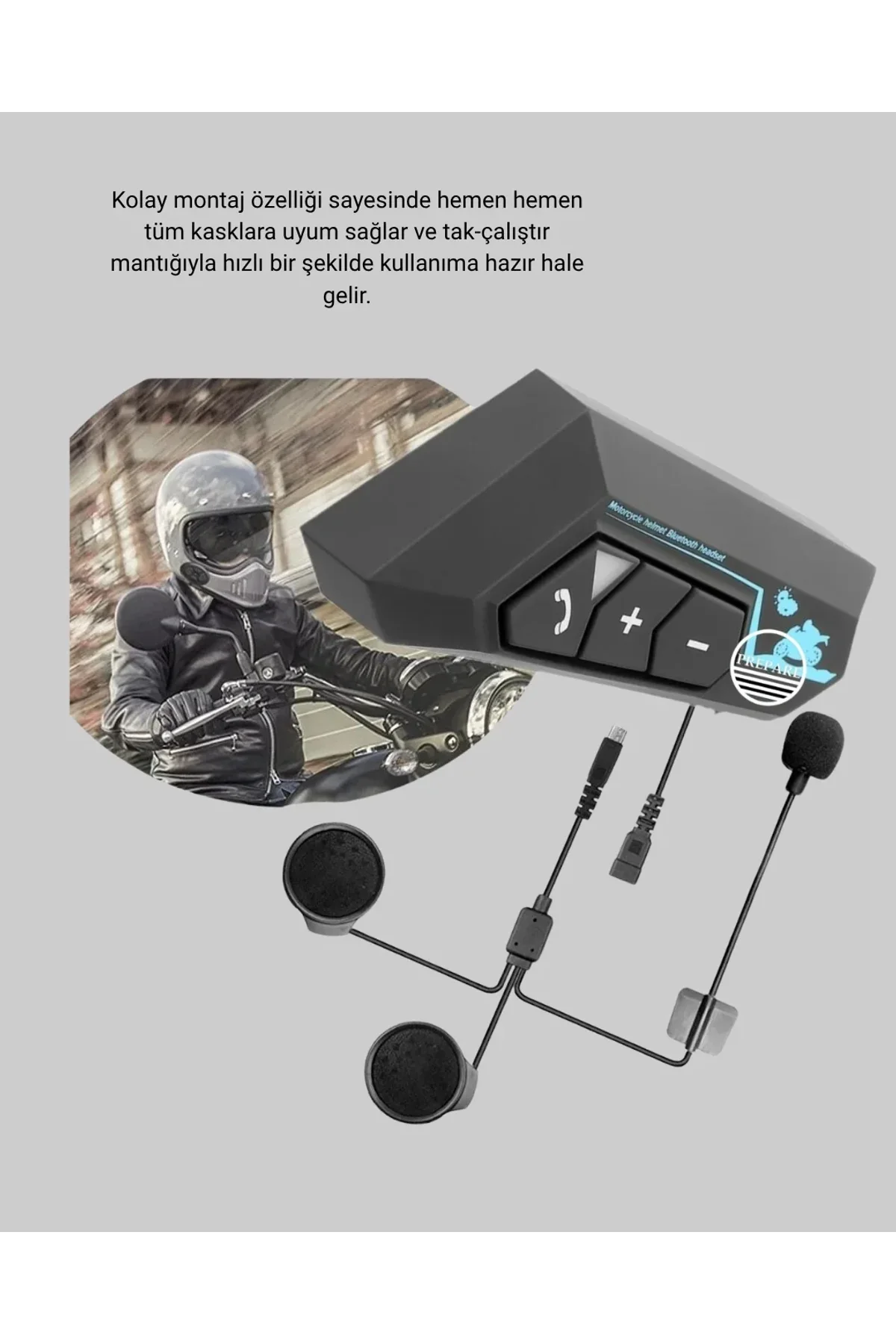 Bt22 Kask Bluetooth Kulaklık 5.0 Gürültü Engelleyici Ve Eller Serbest Kullanım - Just Cheap Store Görsel 3