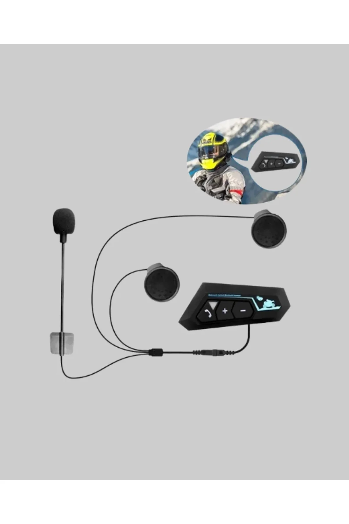 Bt22 Kask Bluetooth Kulaklık 5.0 Gürültü Engelleyici Ve Eller Serbest Kullanım - Just Cheap Store Görsel 4
