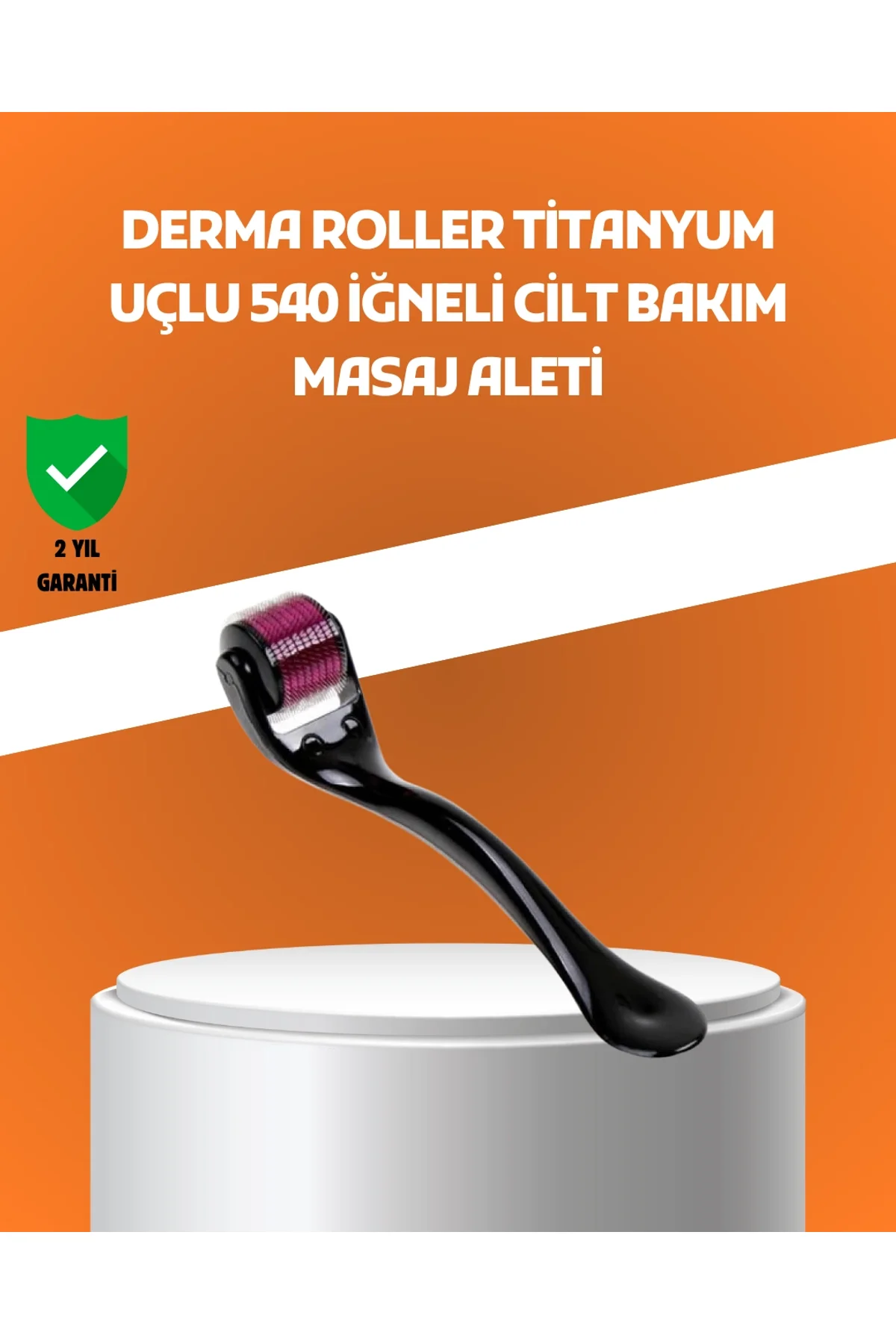 540 İğneli Titanyum Dermaroller Profesyonel Ev Tipi Cilt Yenileme Aparatı