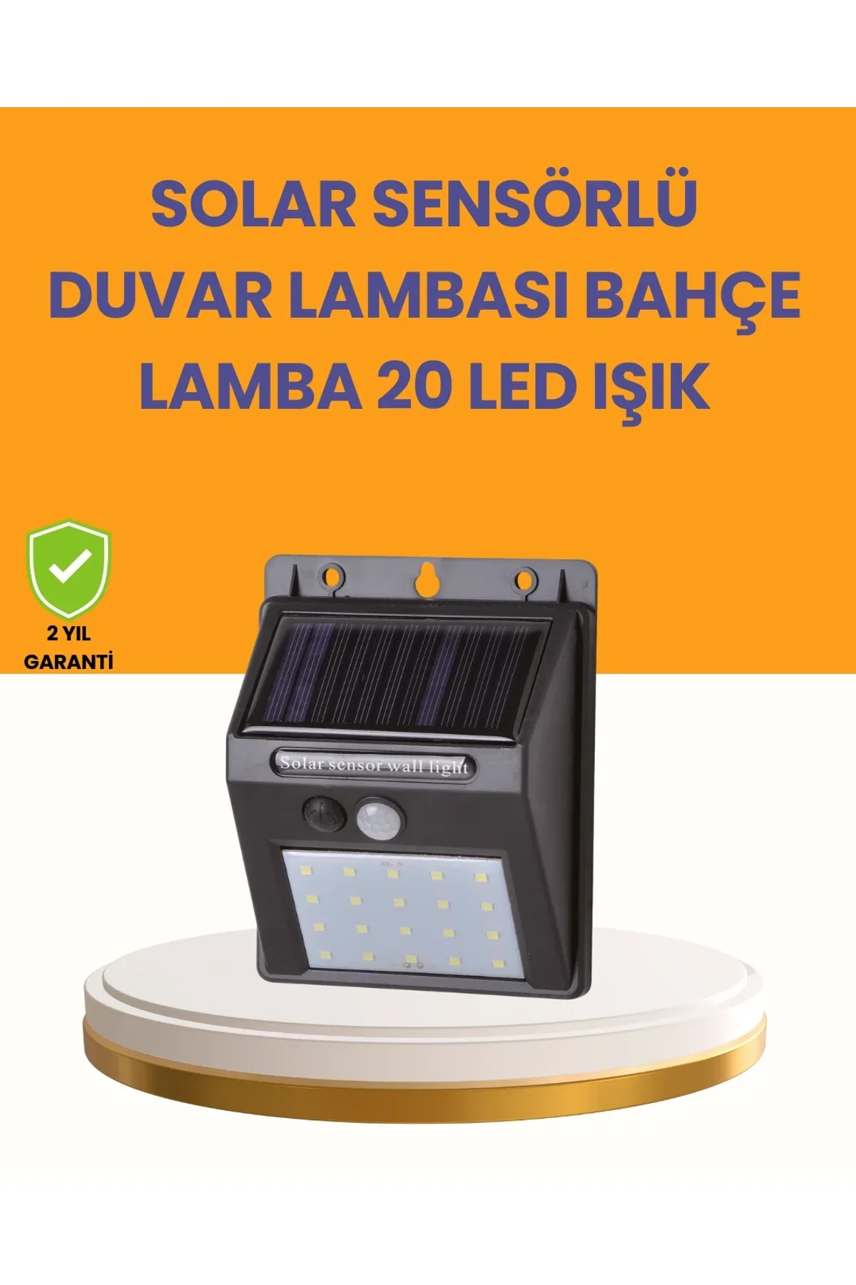 20 Led Güneş Enerjili Hareket Sensörlü Dış Mekan Duvar Lambası - Just Cheap Store Görsel 2