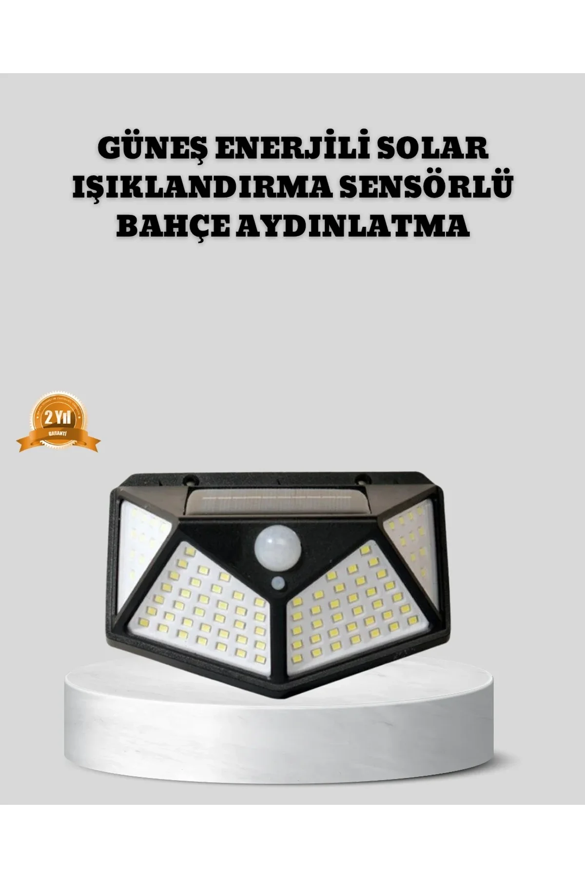 Güneş Enerjili Aydınlatma 100 Led Sensörlü Solar Dış Mekan Lamba - Just Cheap Store Görsel 2
