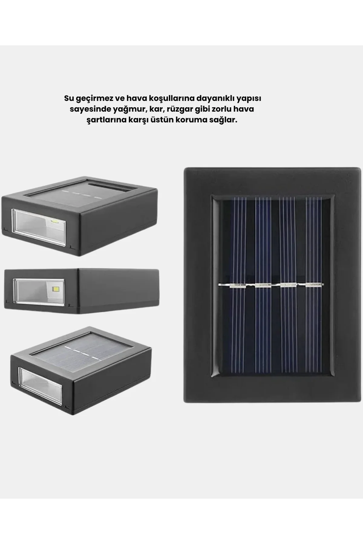 Solar Dış Mekan Aplik Su Geçirmez Dayanıklı Led Aydınlatmalı - Just Cheap Store Görsel 3