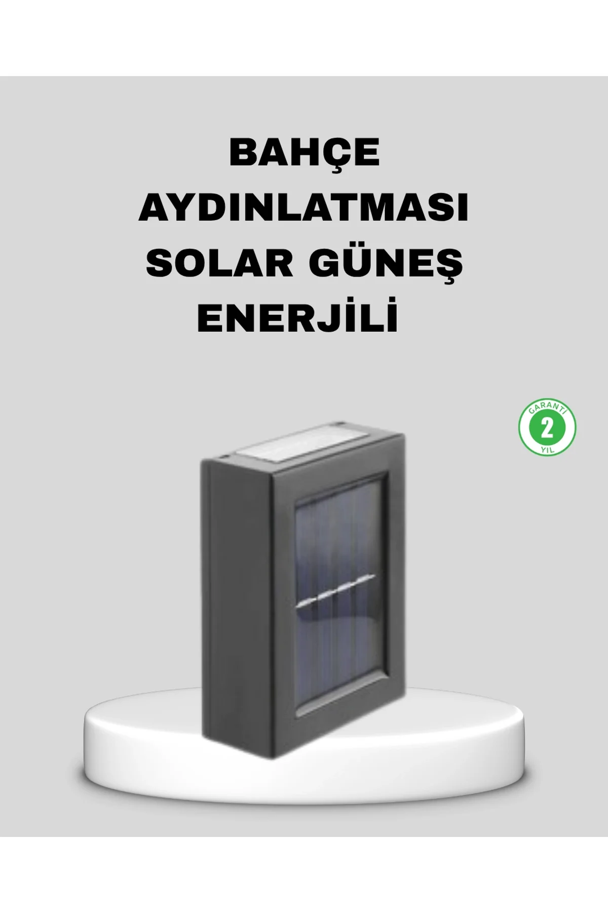 Solar Dış Mekan Aplik Su Geçirmez Dayanıklı Led Aydınlatmalı
