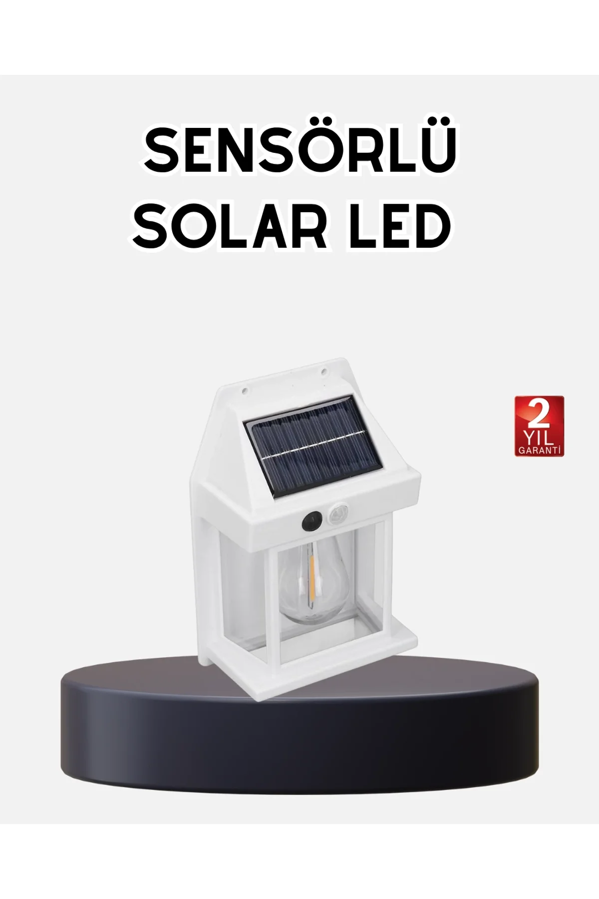 Solar Sensörlü Dış Mekan Lamba 3 Işık Modlu Ve Ip65 Dayanıklı