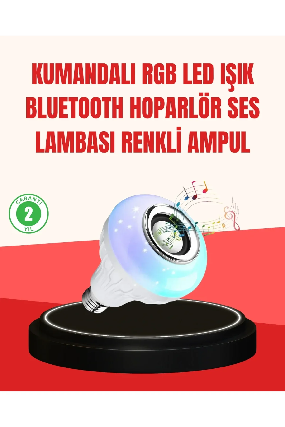 Akıllı Led Ampul – E27 Uyumlu Ve Müzik Çalarlı Tasarım - Just Cheap Store Görsel 2