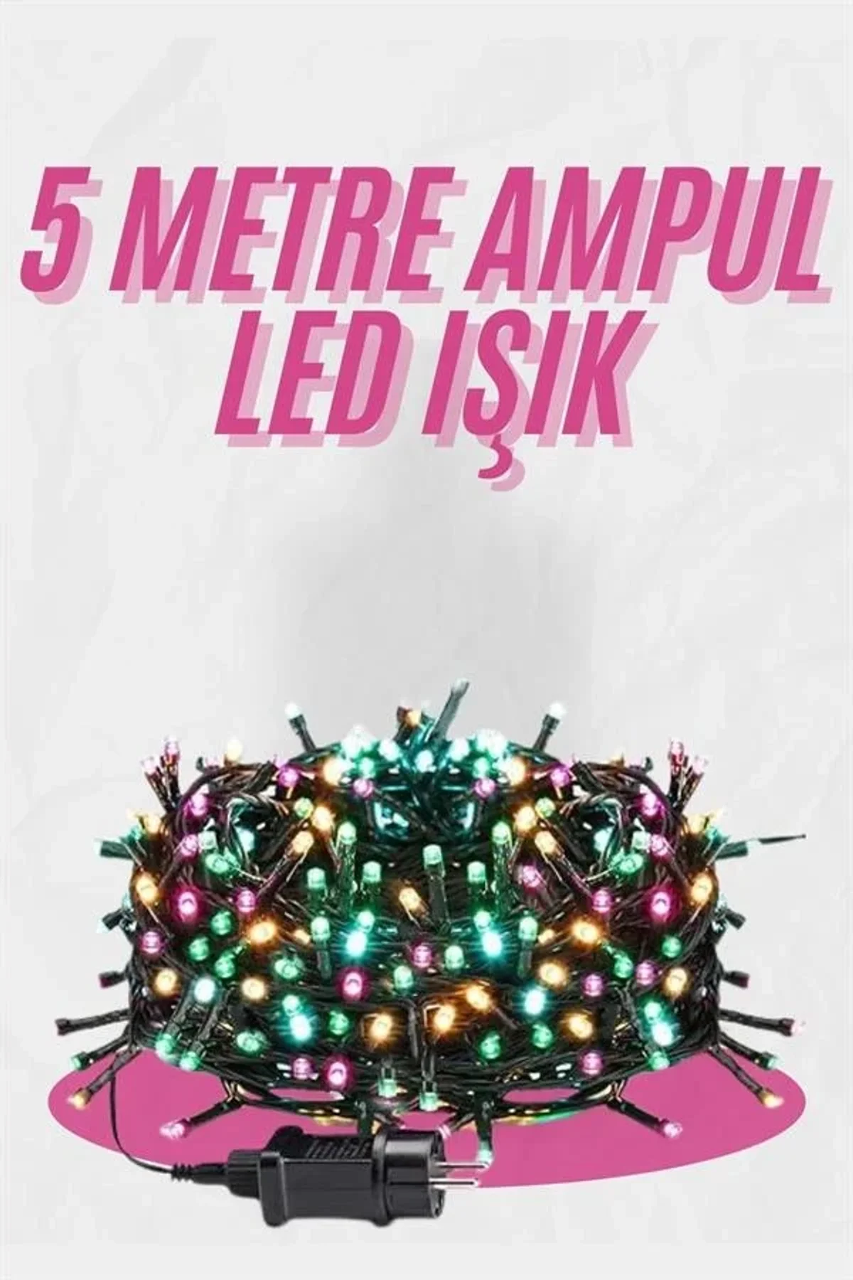 5 Metre Ampul Led Işık Renkli Rgb Çok Renkli Led Aydınlatma - Just Cheap Store Görsel 3