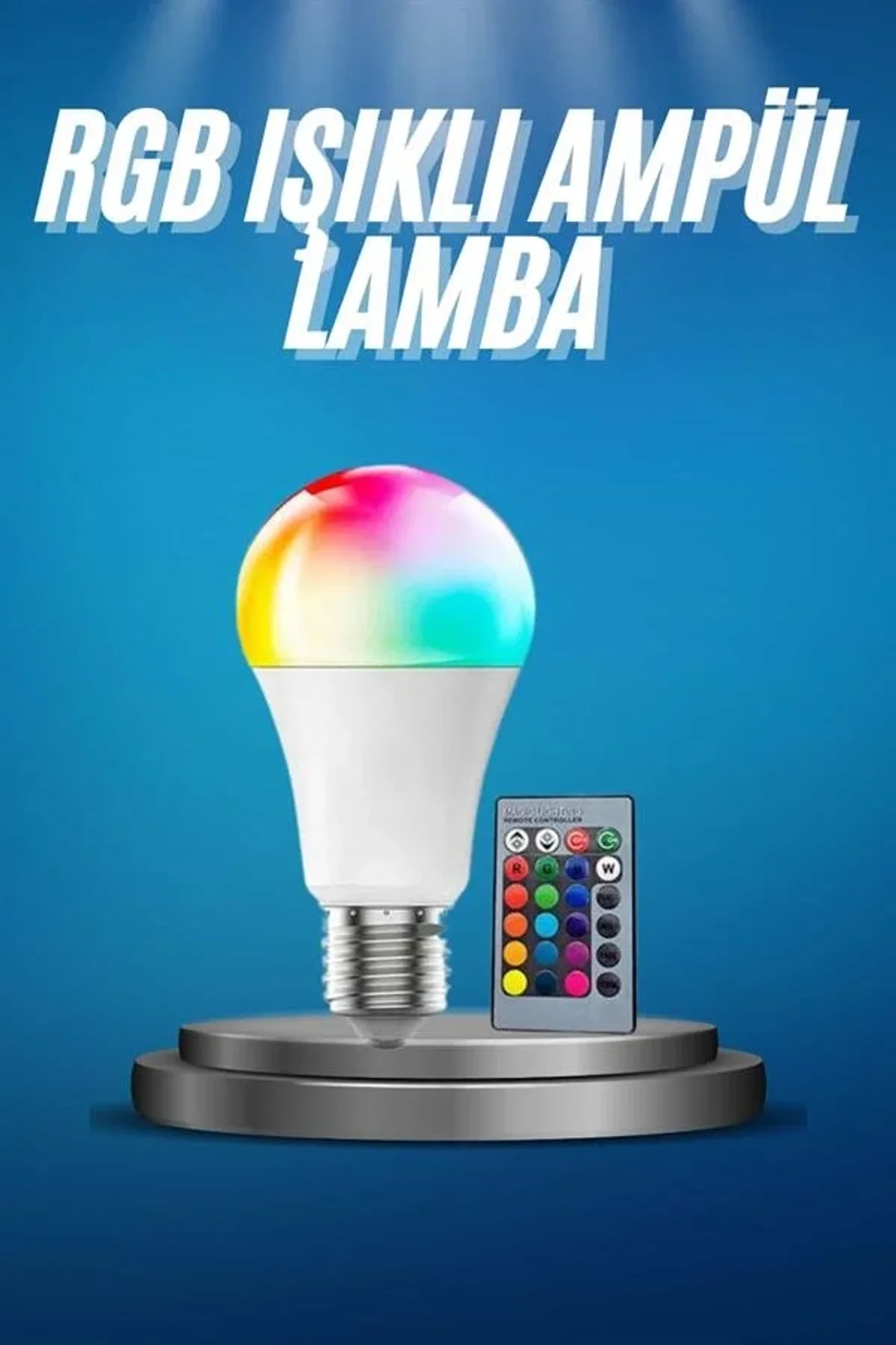 Ayarlanabilir Parlaklık Rgb Led Ampul Beyaz Lamba Ve Renkli Ampul - Just Cheap Store Görsel 3
