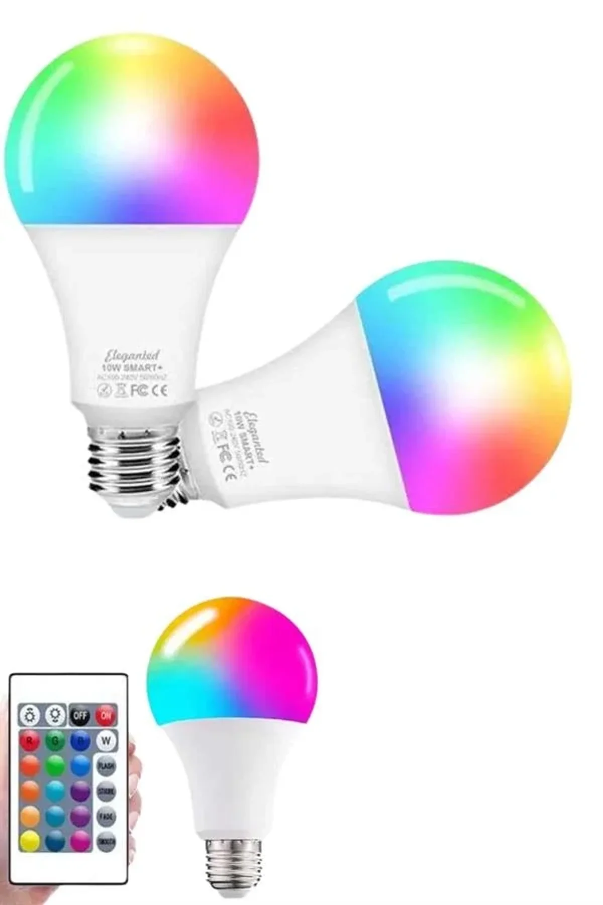 Ayarlanabilir Parlaklık Rgb Led Ampul Beyaz Lamba Ve Renkli Ampul - Just Cheap Store Görsel 2