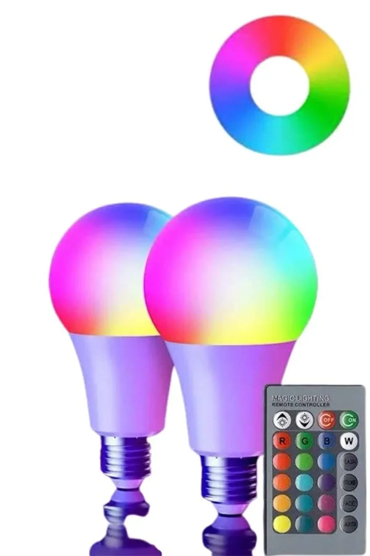 Akıllı Rgb Led Ampul Led Uzaktan Kumandalı Renk Değiştiren Ampul - Just Cheap Store Görsel 4
