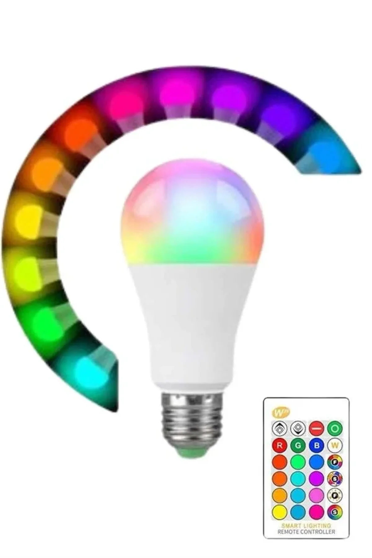 Akıllı Rgb Led Ampul Led Uzaktan Kumandalı Renk Değiştiren Ampul - Just Cheap Store Görsel 5