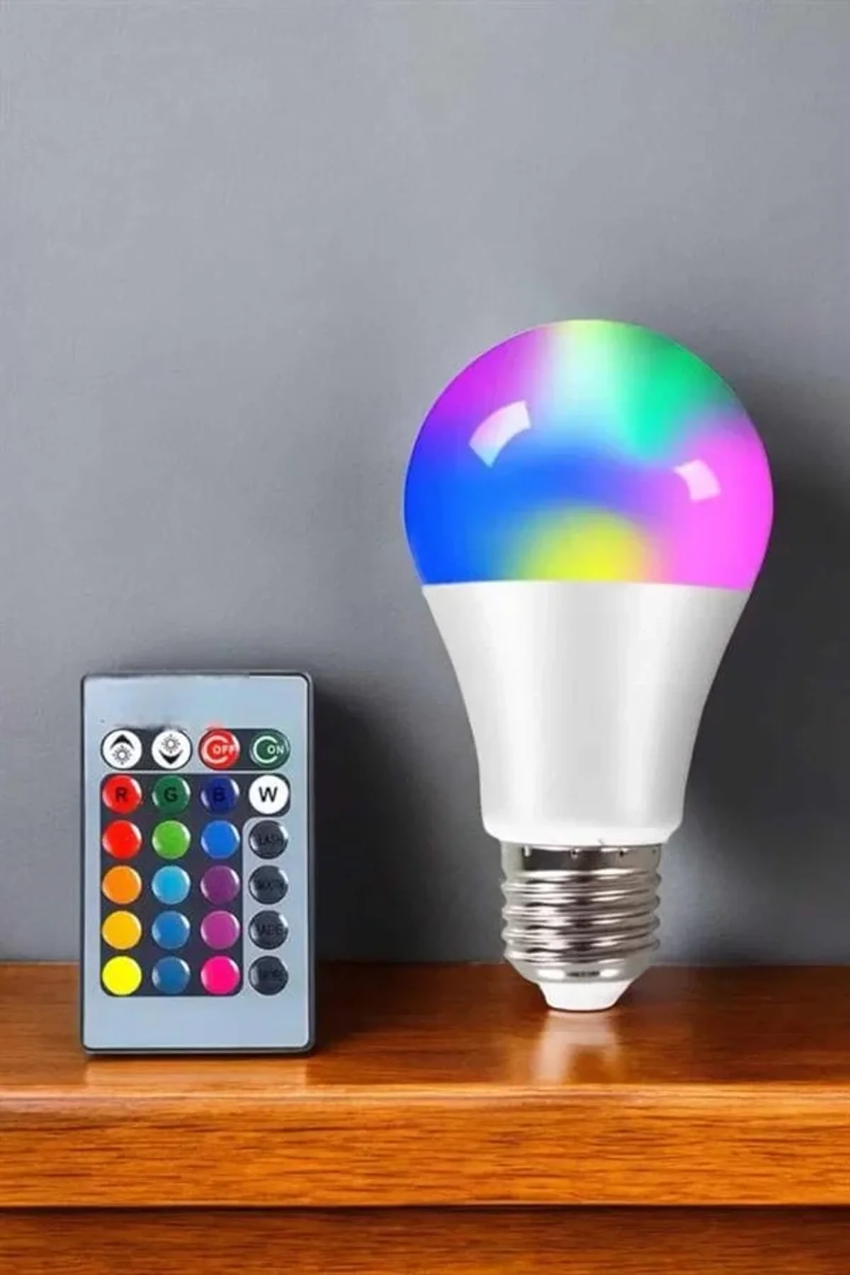 Renk Değiştirebilen Rgb Işıklı Led Ampul A+enerji 10 Watt Led Işık - Just Cheap Store Görsel 3