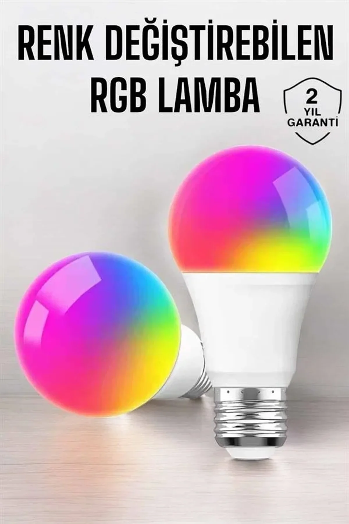 Renk Değiştirebilen Rgb Işıklı Led Ampul A+enerji 10 Watt Led Işık - Just Cheap Store Görsel 2