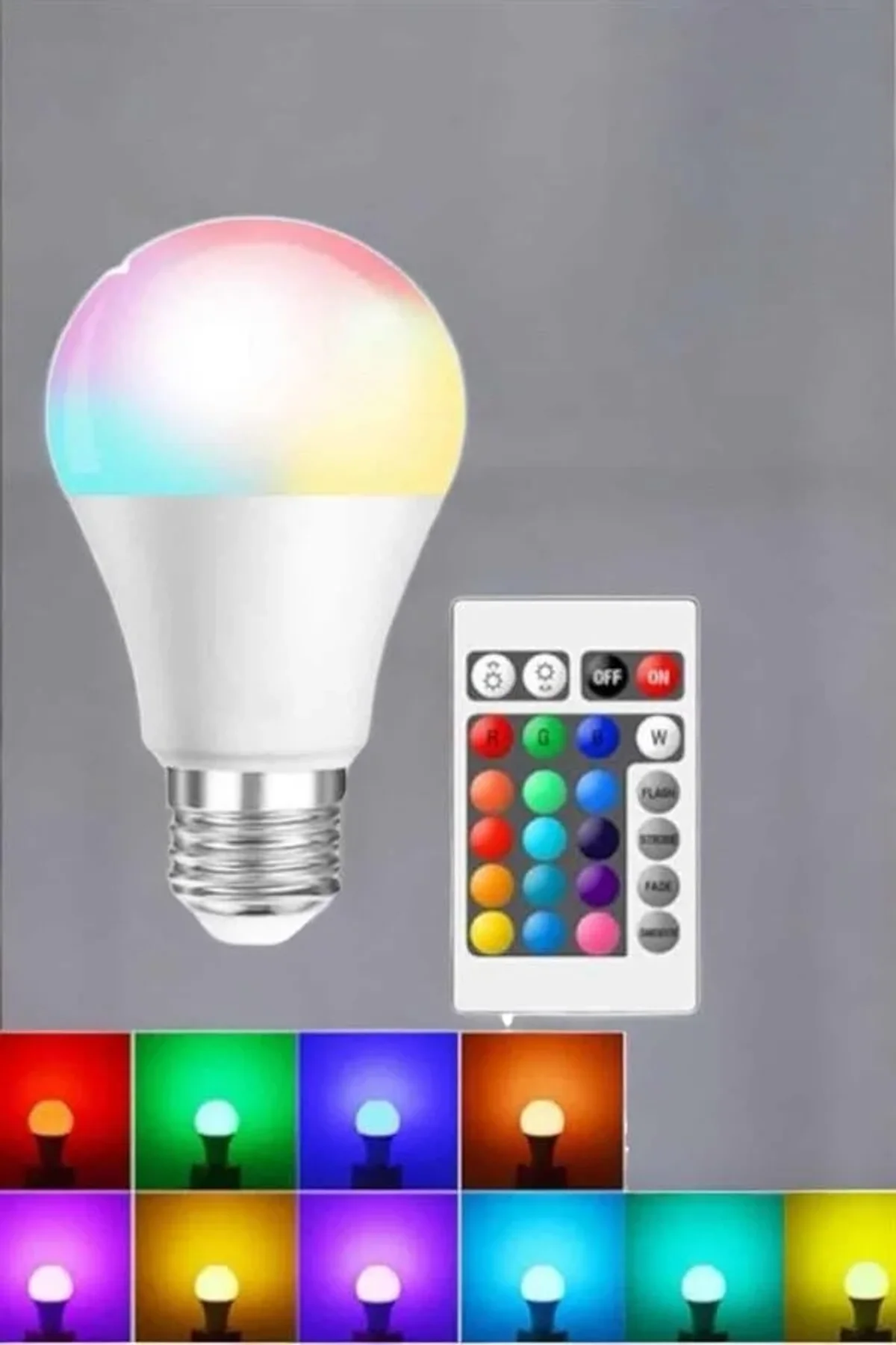 Rgb Led Lamba Led Işık Ampul Renk Değiştirebilen 100 Watt - Just Cheap Store Görsel 4