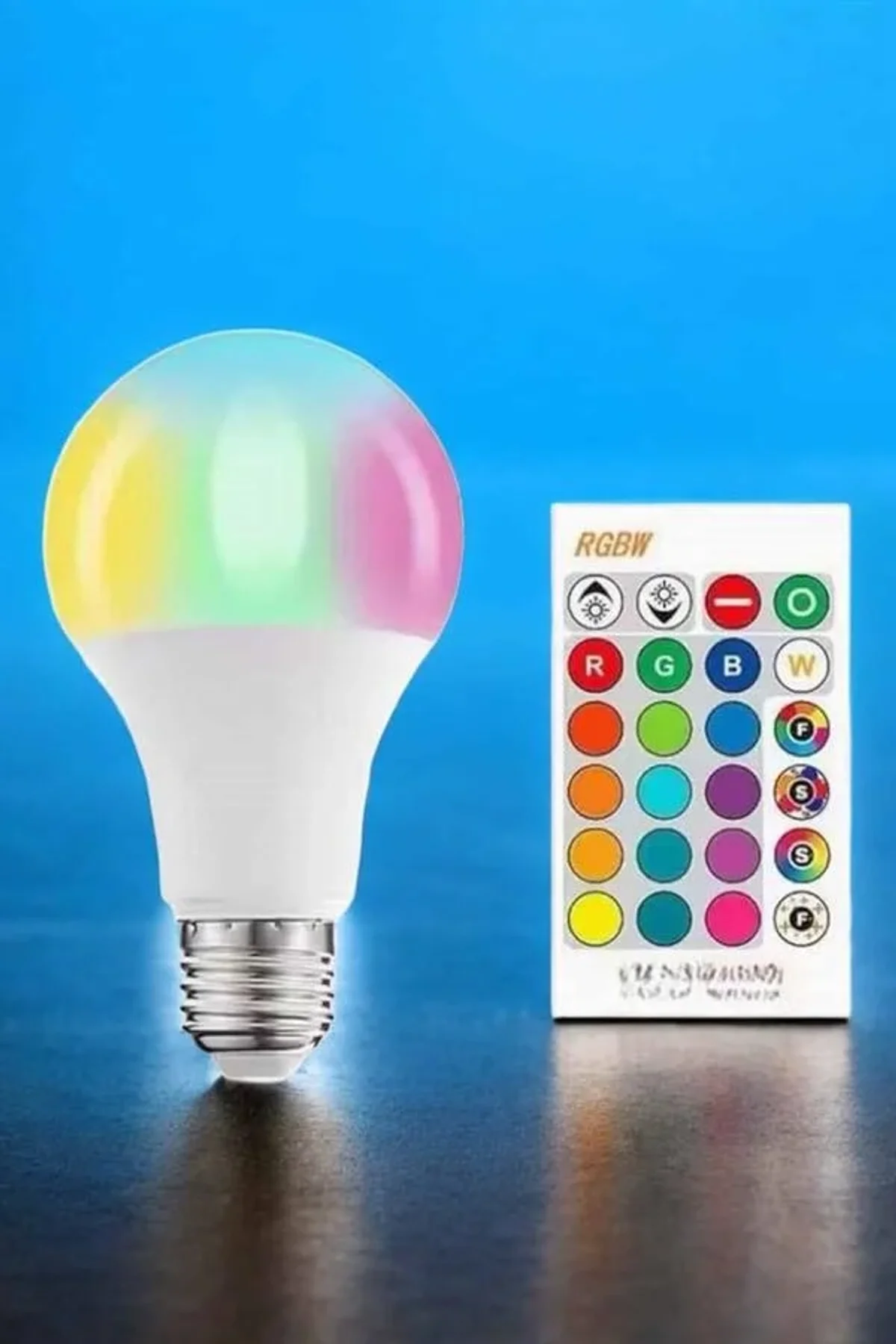 Led Ampul Enerji Dostu Rgb Işıklı 100w Led Işık - Just Cheap Store Görsel 3