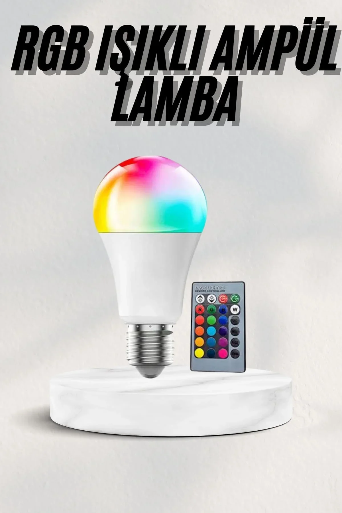 Akıllı Rgb Led Ampul Led Uzaktan Kumandalı Renk Değiştiren Ampul - Just Cheap Store Görsel 2