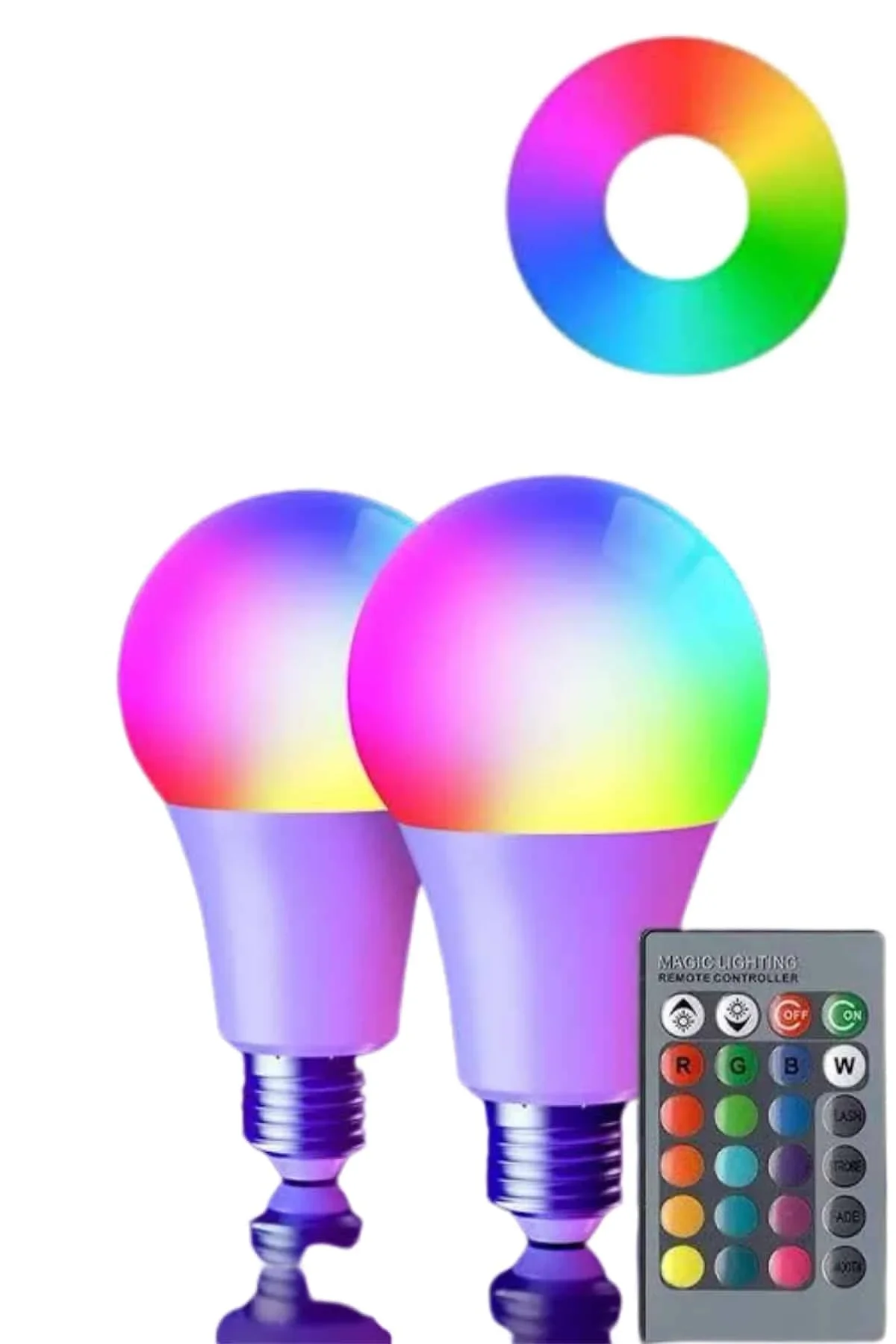 Akıllı Rgb Led Ampul Led Uzaktan Kumandalı Renk Değiştiren Ampul - Just Cheap Store Görsel 4