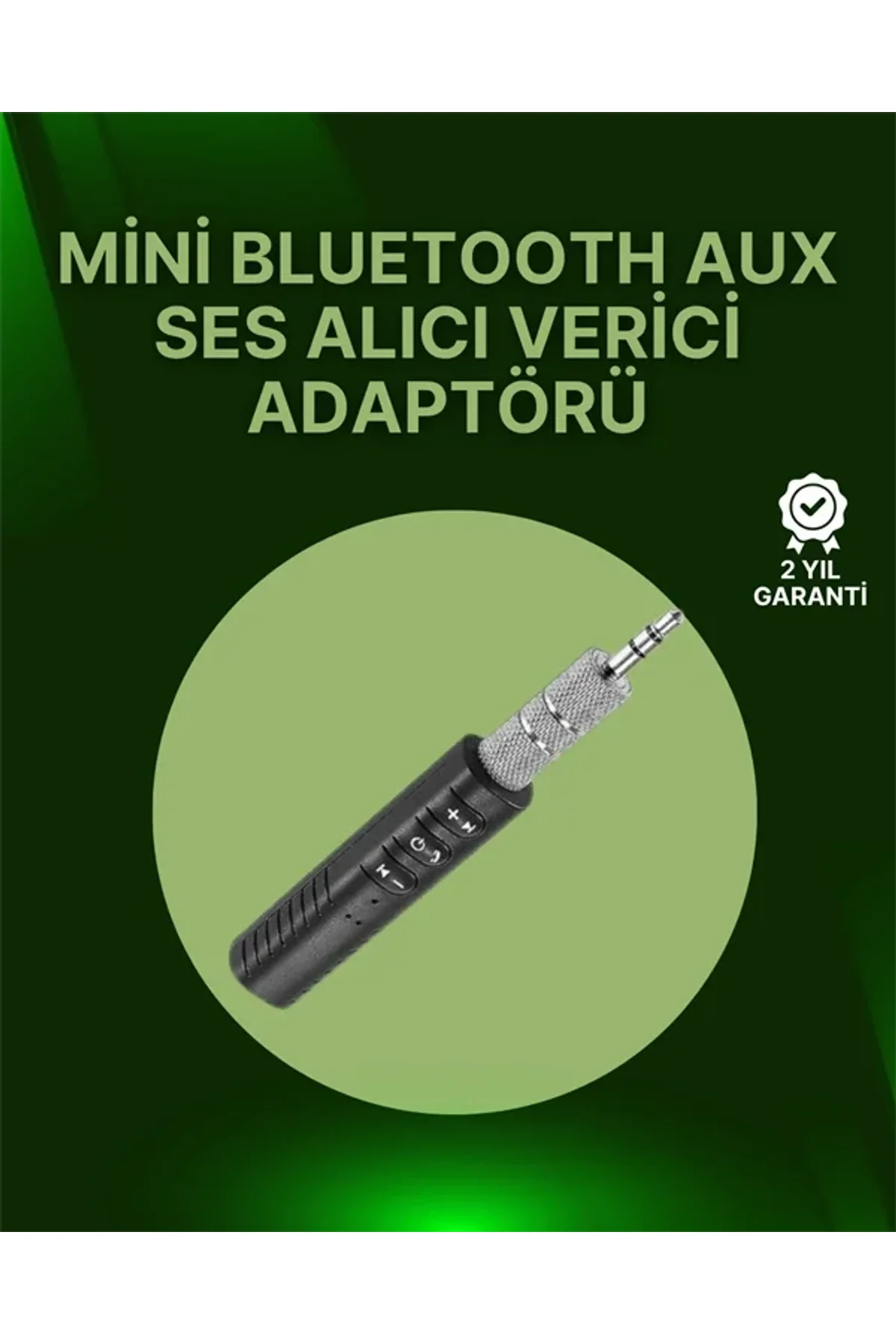 Bluetooth 4.1 Ses Alıcısı | 3.5mm Girişli Hoparlör &amp; Kulaklıklar İçin Kablosuz Dönüştürücü - Just Cheap Store Görsel 2