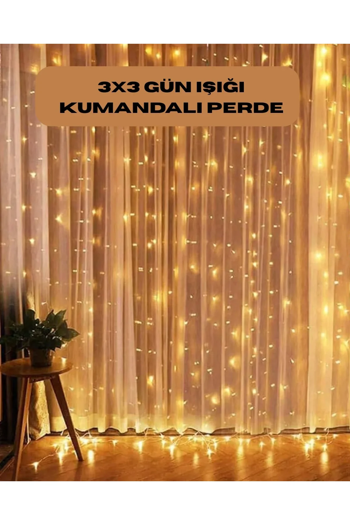 8 Fonksiyonlu Uzaktan Kumandalı Günışığı Perde Peri Led Dekoratif Işık - Just Cheap Store Görsel 2