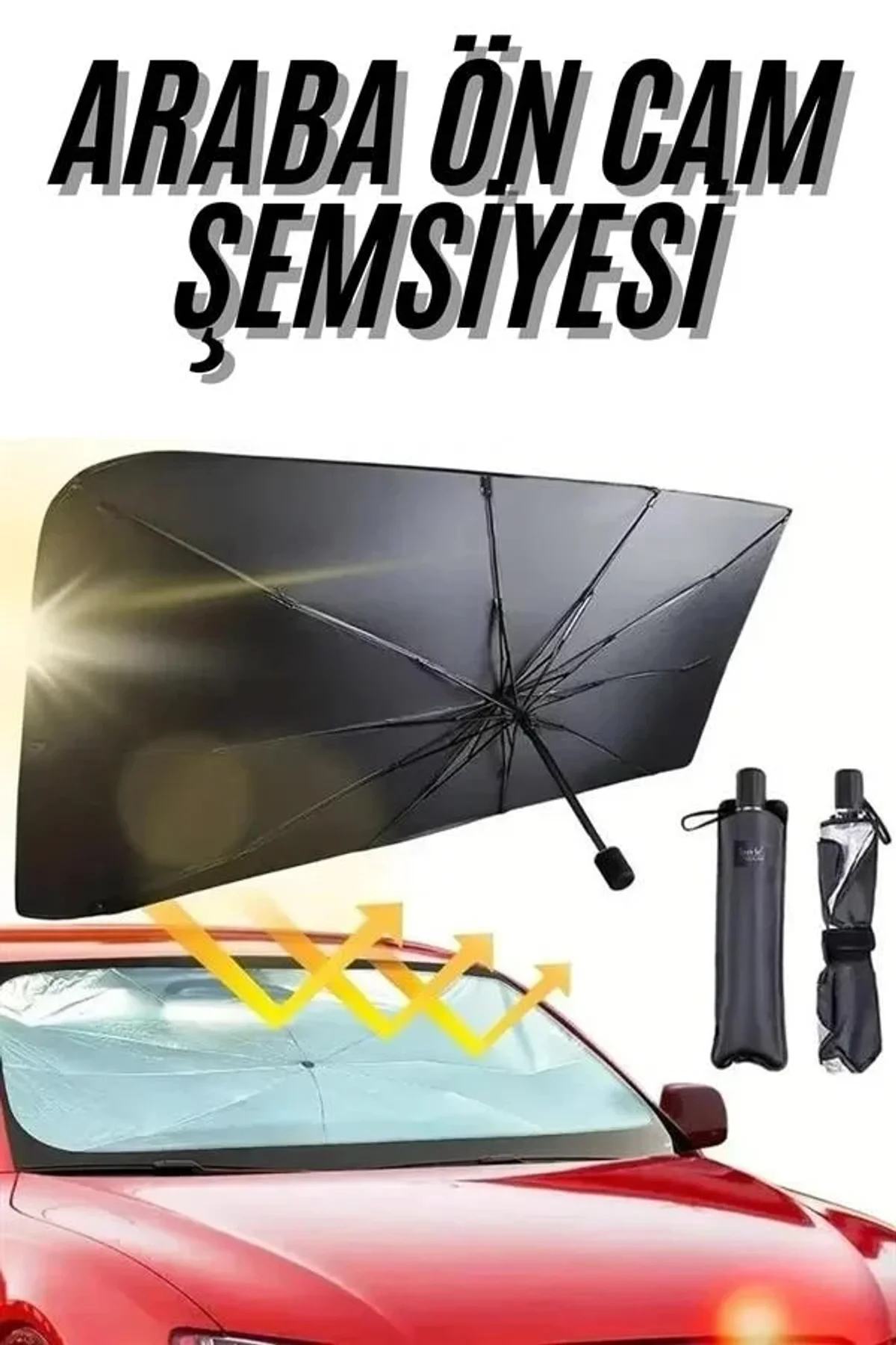 Oto Cam Güneşlik Şemsiye - Just Cheap Store Görsel 3