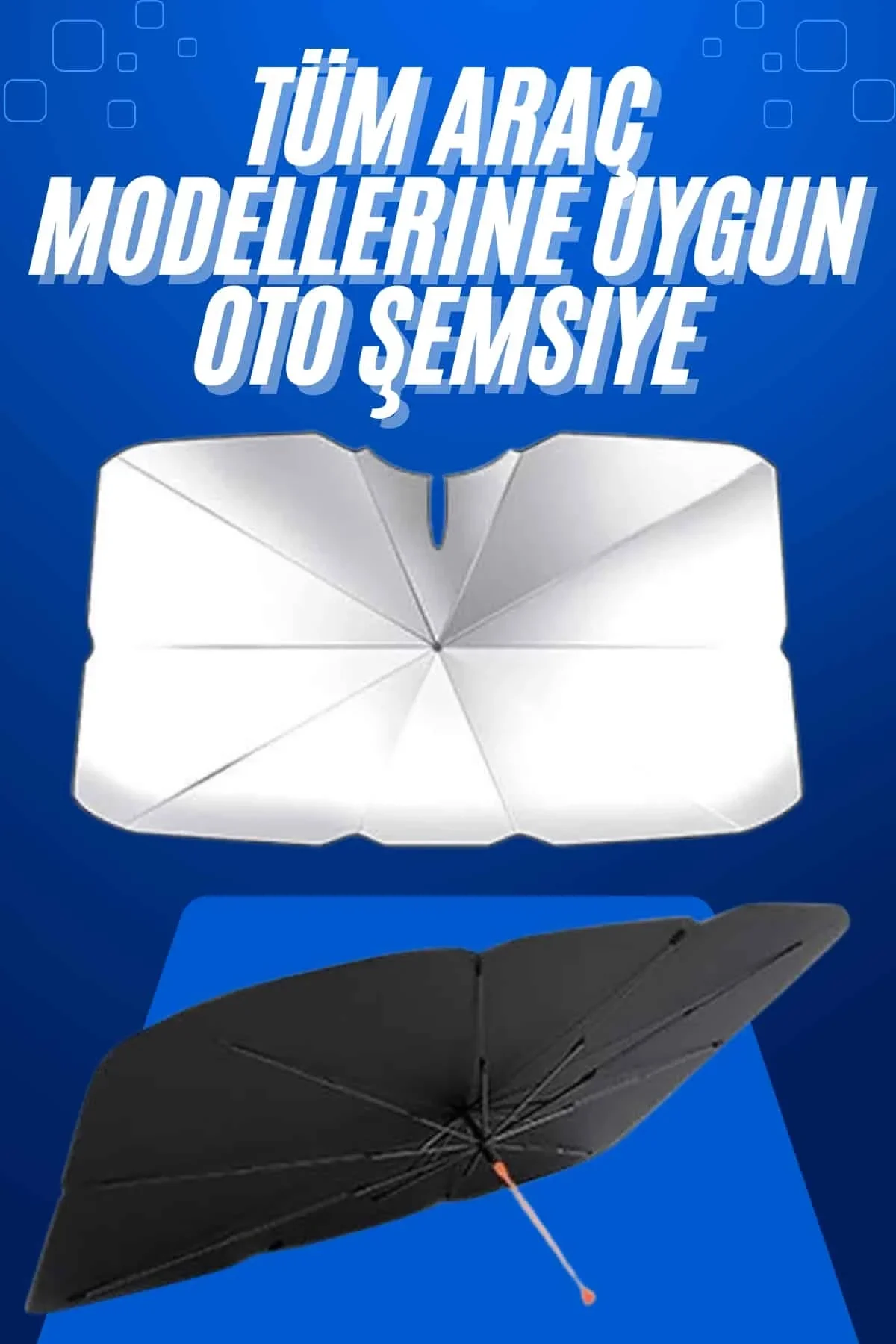 Taşınabilir Oto Cam Güneşliği Katlanabilir Tüm Araçlara Uyumlu Güneş Gölge Koruyucu - Just Cheap Store Görsel 2