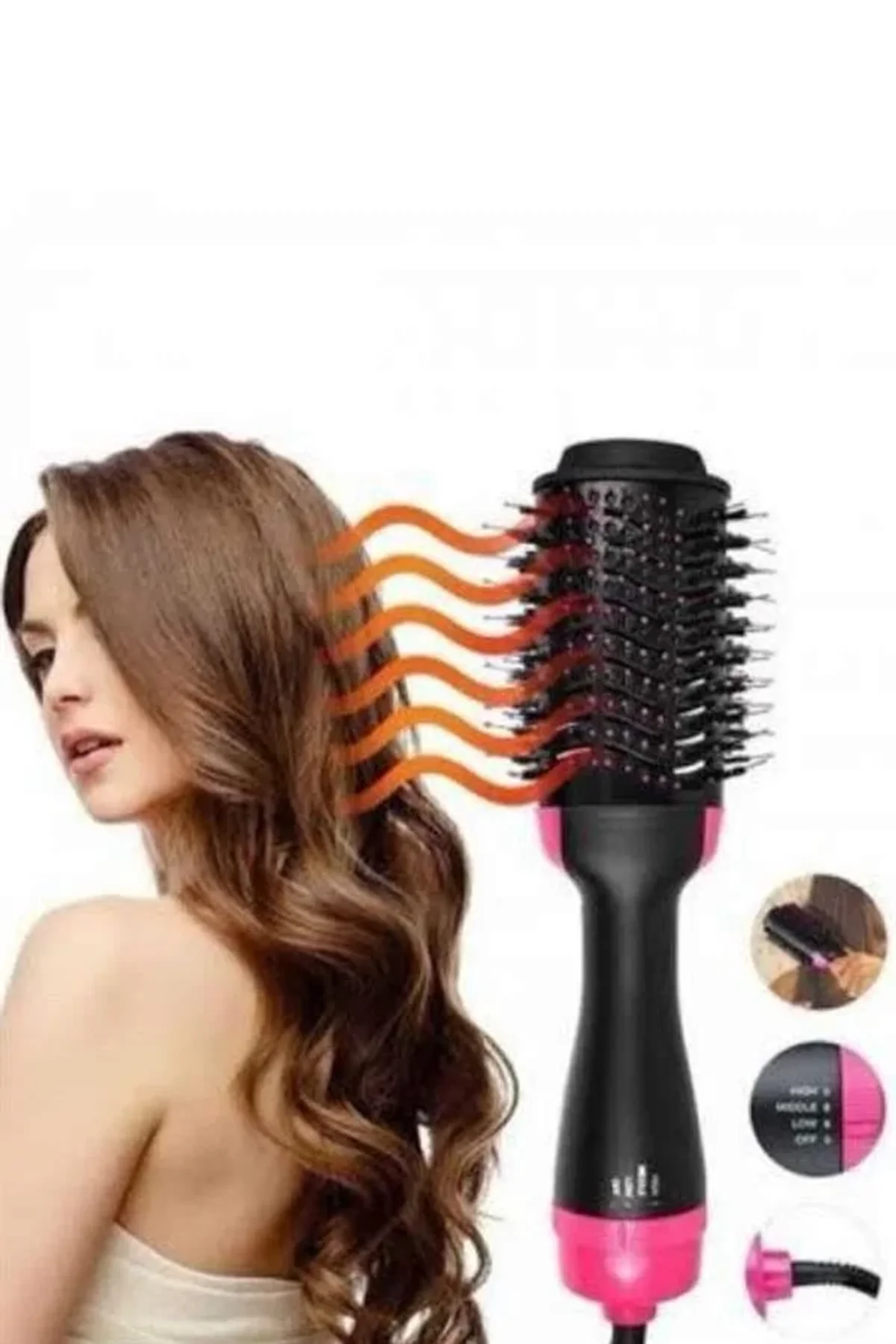Saç Kurutma Makinesi Saç Düzleştirici Fön Tarak Isı Ayarlı Sıkı Dişli - Just Cheap Store Görsel 4