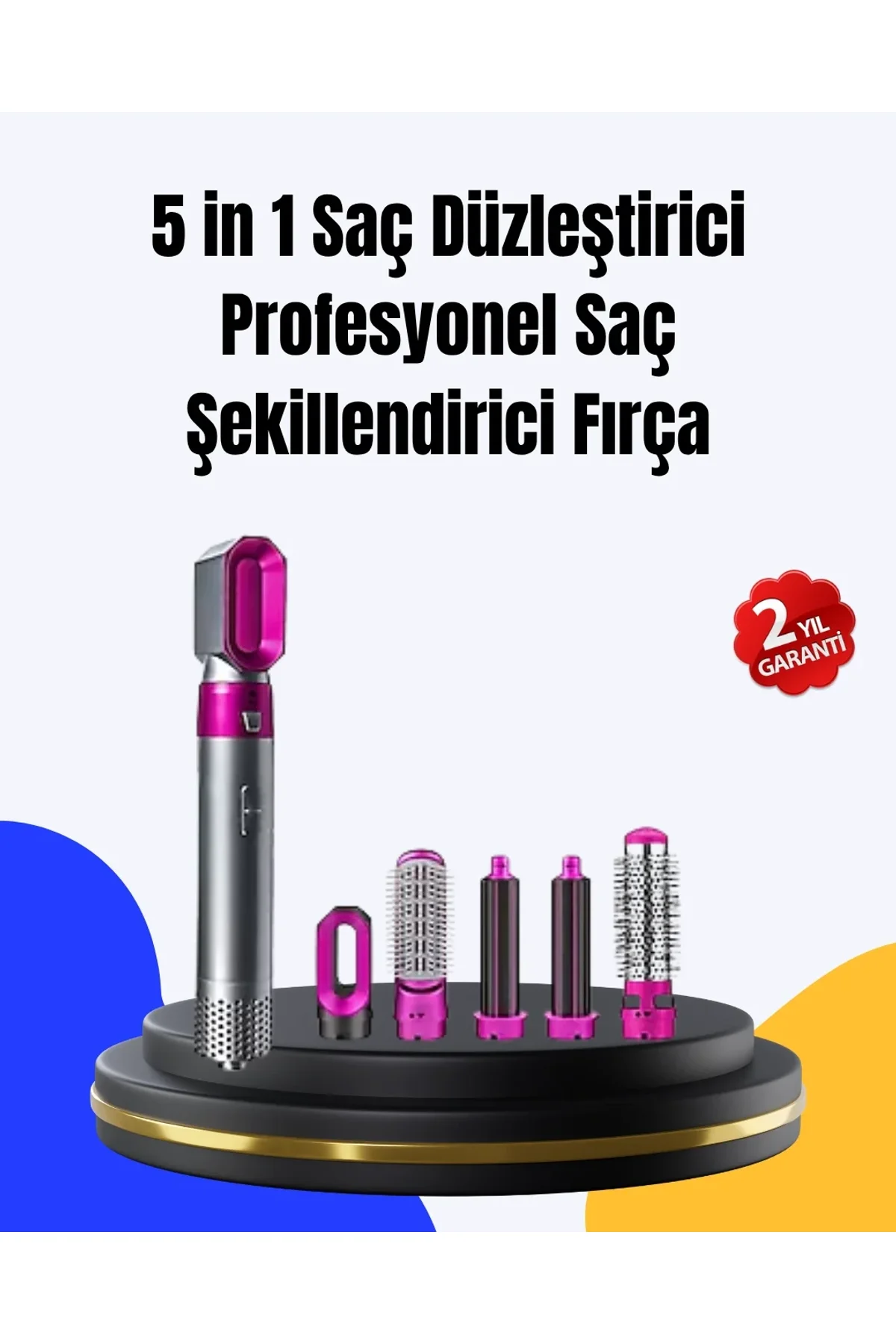 5 Parça Saç Şekillendirme Seti Düzleştirme Dalga Ve Bukle Yapma - Just Cheap Store Görsel 2