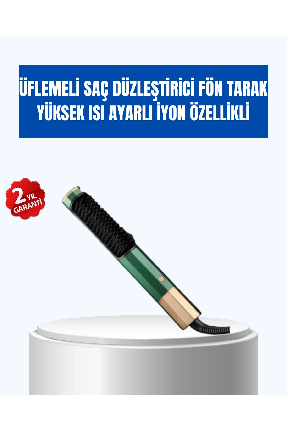 Ayarlanabilir Isı Kontrollü Saç Şekillendirme Seti – Tüm Saç Tipleri İçin Uygun