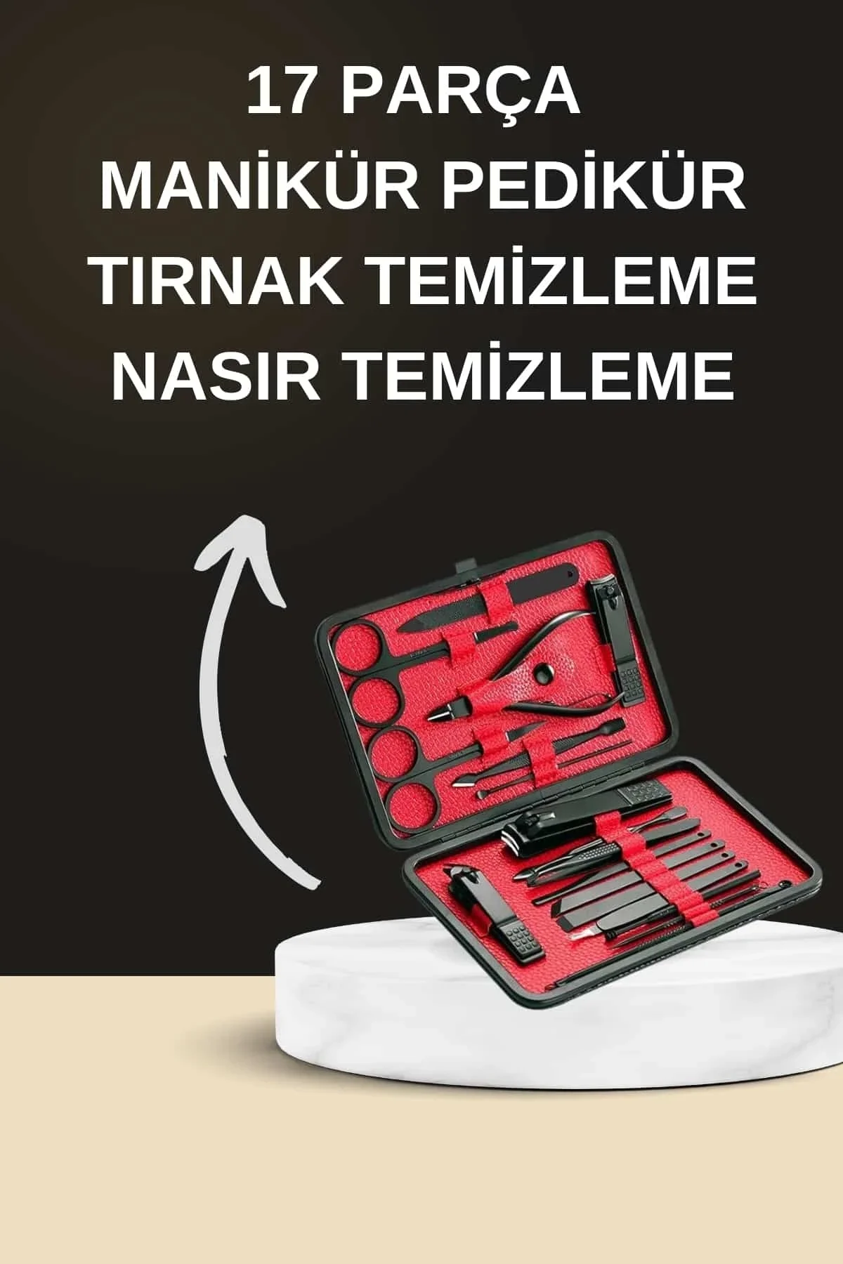 Elektrikli Manikür Pedikür Seti İkili Set 17 Parça Tırnak Bakımı Nasır Temizleme Tırnak Şekillendirm - Just Cheap Store Görsel 3