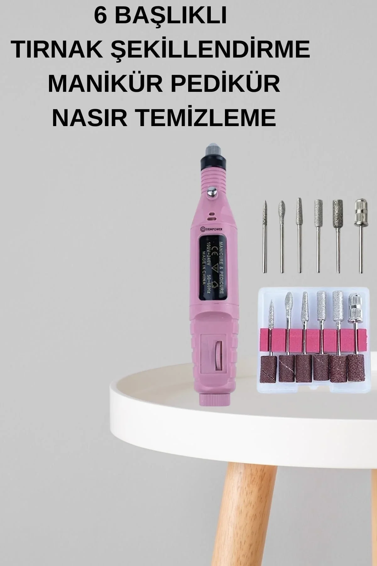 Elektrikli Manikür Pedikür Seti İkili Set 17 Parça Tırnak Bakımı Nasır Temizleme Tırnak Şekillendirm - Just Cheap Store Görsel 5