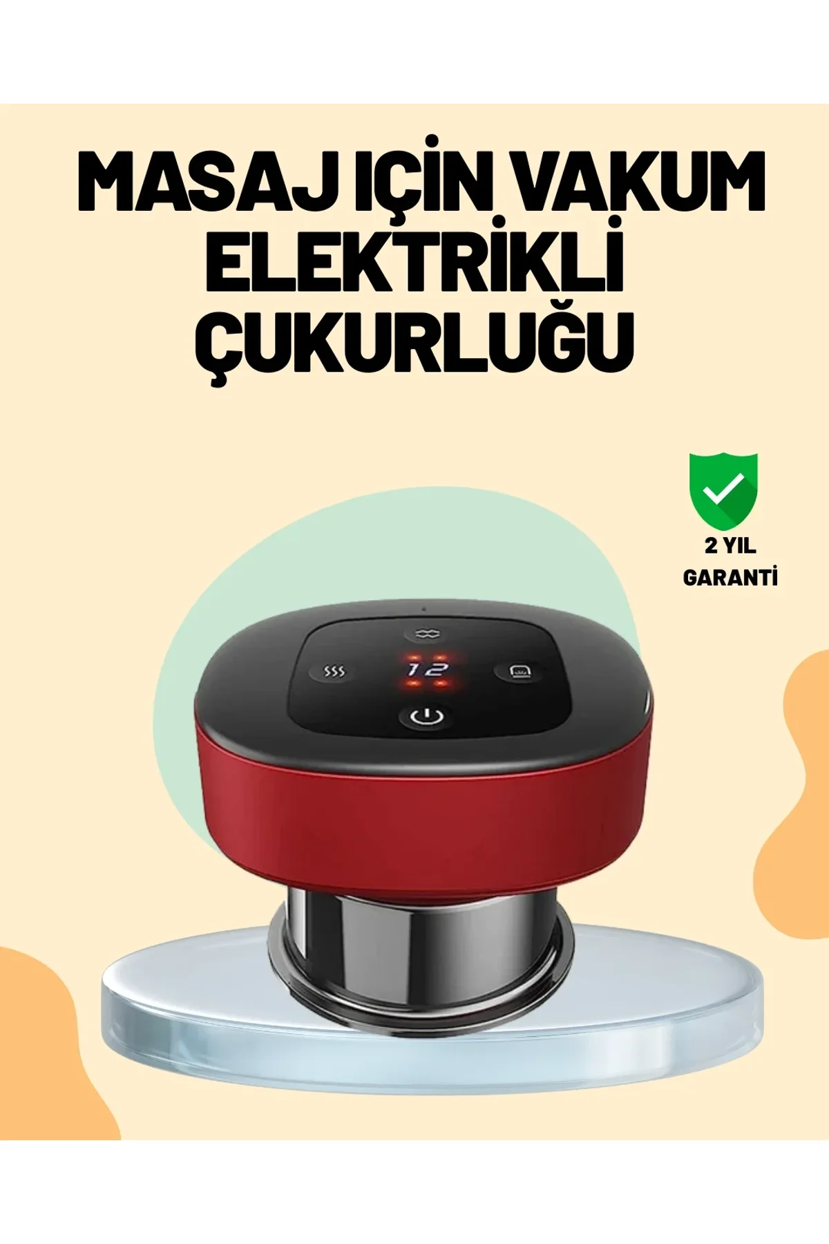 4’ü 1 Arada Elektrikli Çukurluk Masaj Seti Isı Masaj Ve Kırmızı Işık - Just Cheap Store Görsel 2