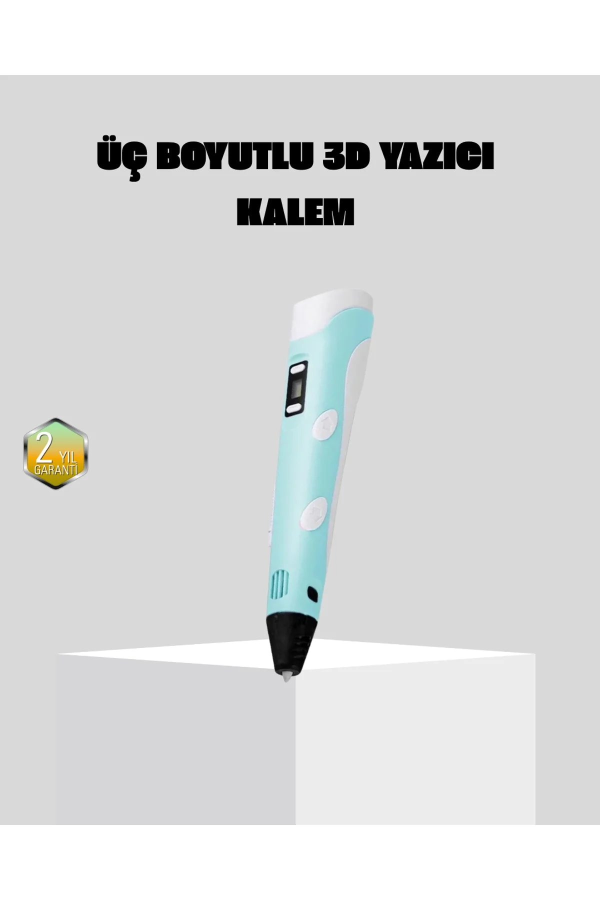 3d Kalem Ergonomik Ve 1.75 Mm Filament Destekli Fdm Yazıcı Kalemi