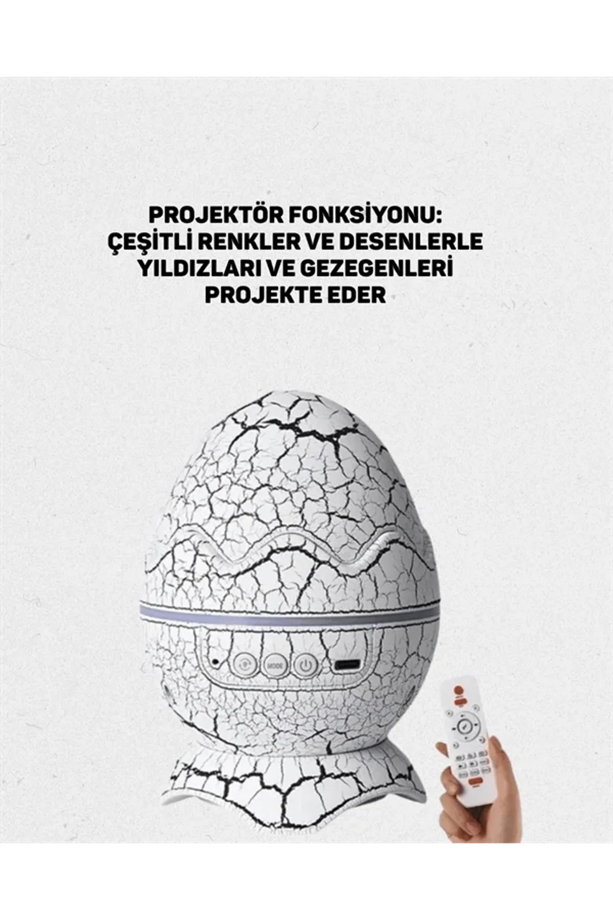 Uzaktan Kumandalı, Usb Girişli, Döner Projektör Lamba - Just Cheap Store Görsel 2