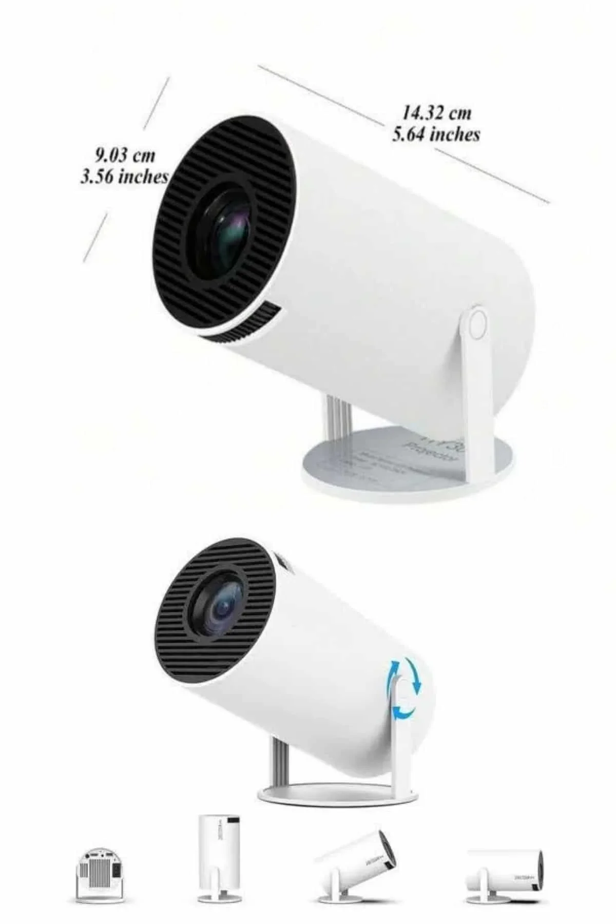 Ayaklı Projeksiyon Taşınabilir Mini Projektör Sinema Projektörü Android - Just Cheap Store Görsel 3