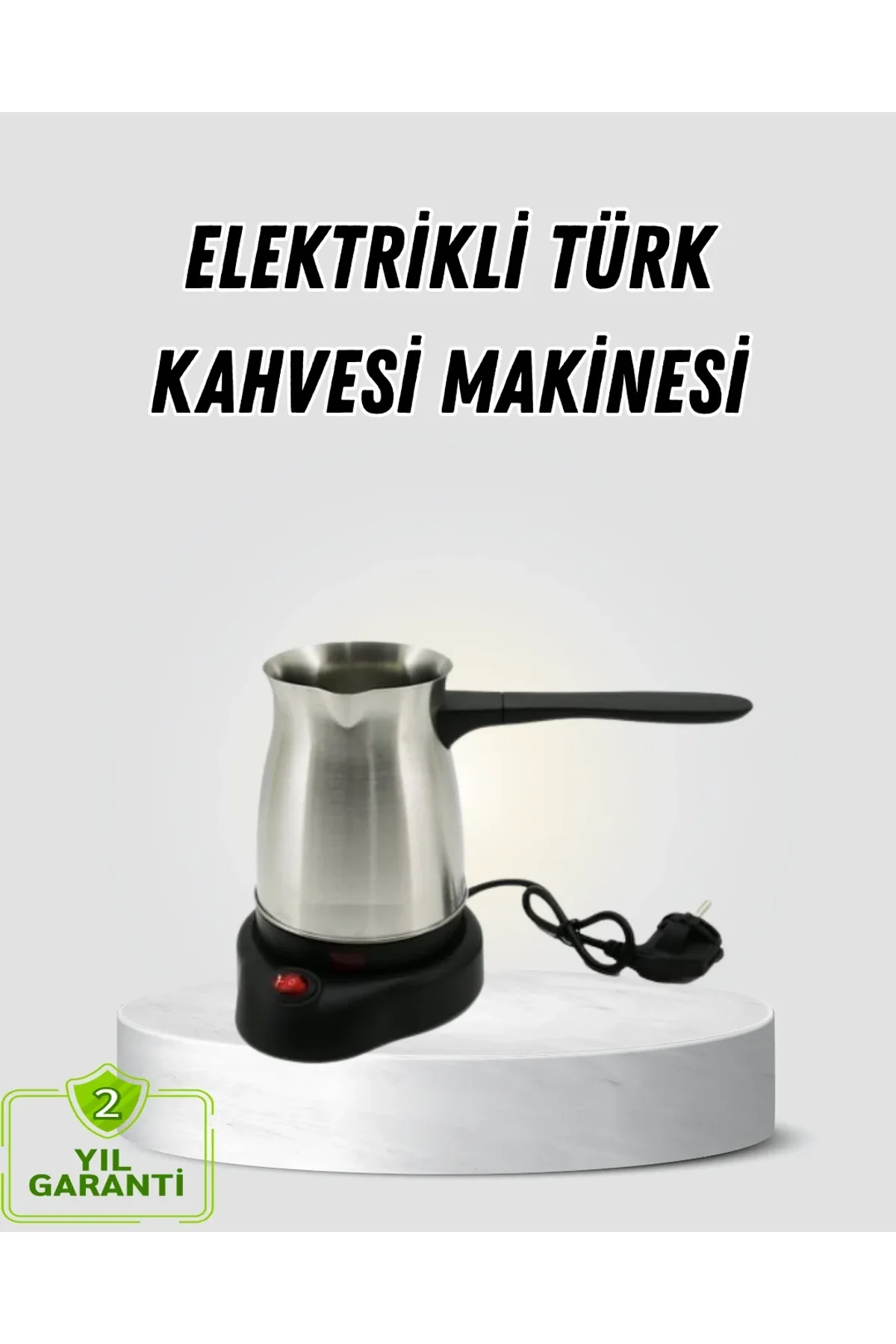 800w Paslanmaz Elektrikli Cezve Gizli Rezistans Ve Ergonomik Kulp - Just Cheap Store Görsel 2
