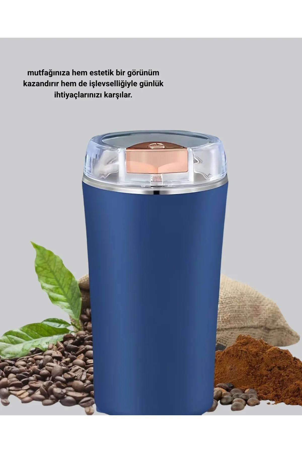 Elektrikli Kahve Ve Baharat Öğütücü – Güçlü Motor, Paslanmaz Çelik Gövde, Kolay Temizlik - Just Cheap Store Görsel 4