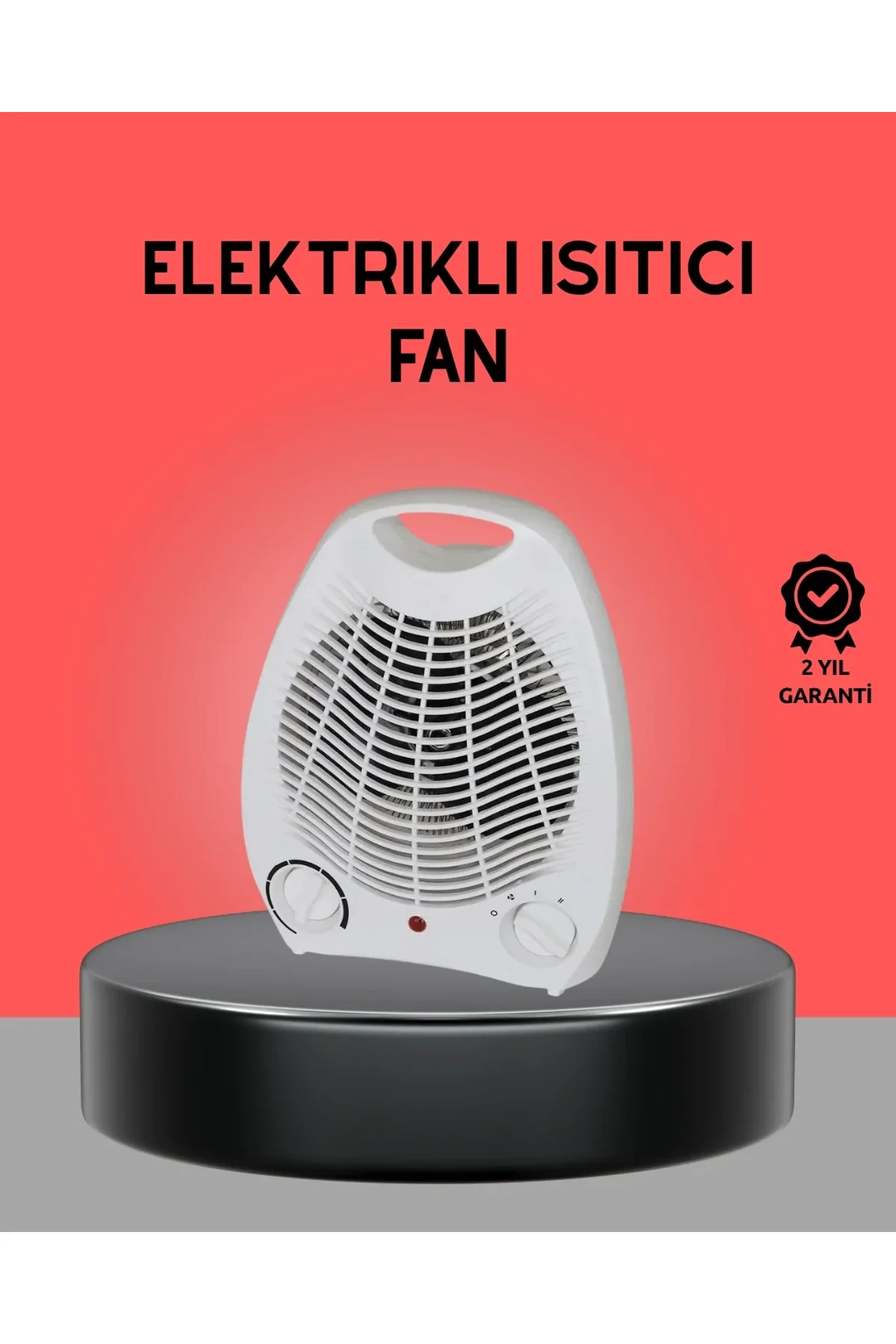 Mini Elektrikli Isıtıcı 2000w – Termostatlı Fanlı Isıtma, Taşınabilir Tasarım - Just Cheap Store Görsel 2