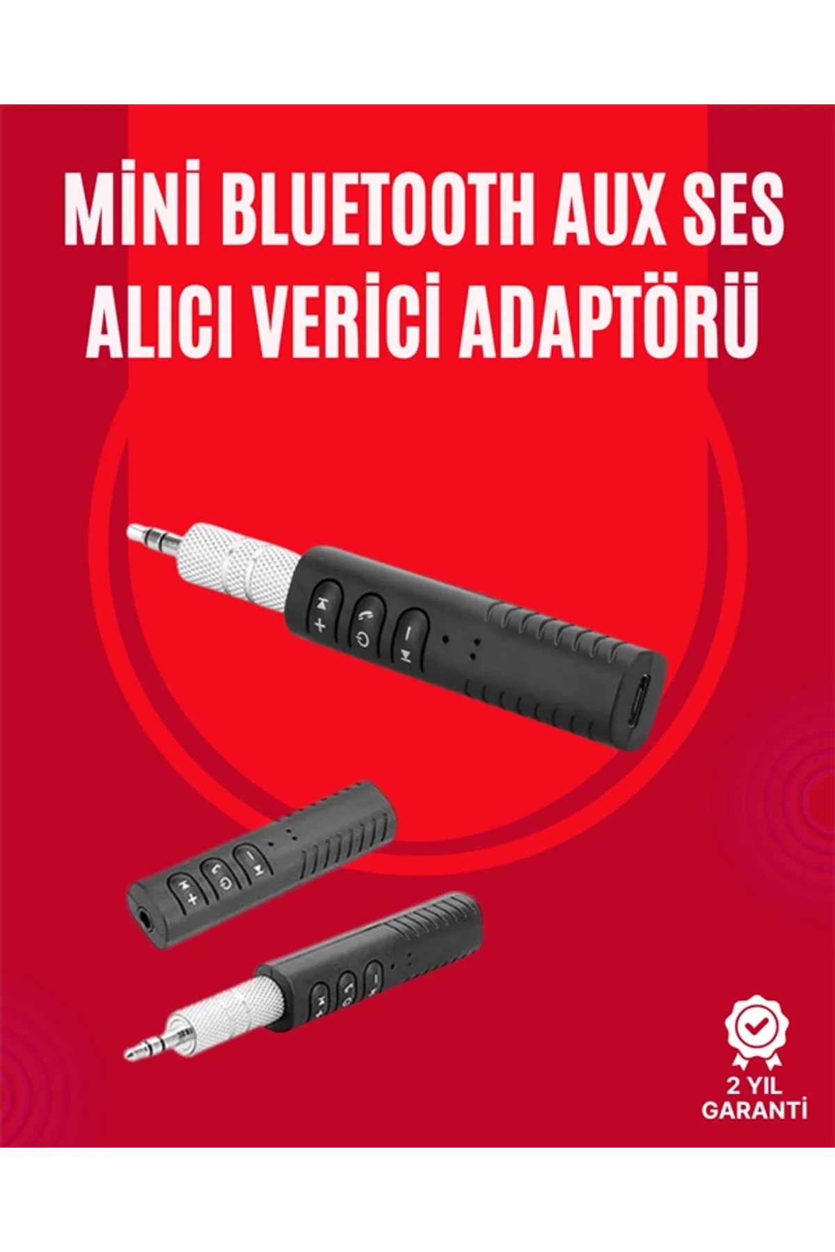 Taşınabilir Bluetooth Ses Alıcısı | 30 Dk Şarj, 4 Saat Kullanım, Geri Klipsli
