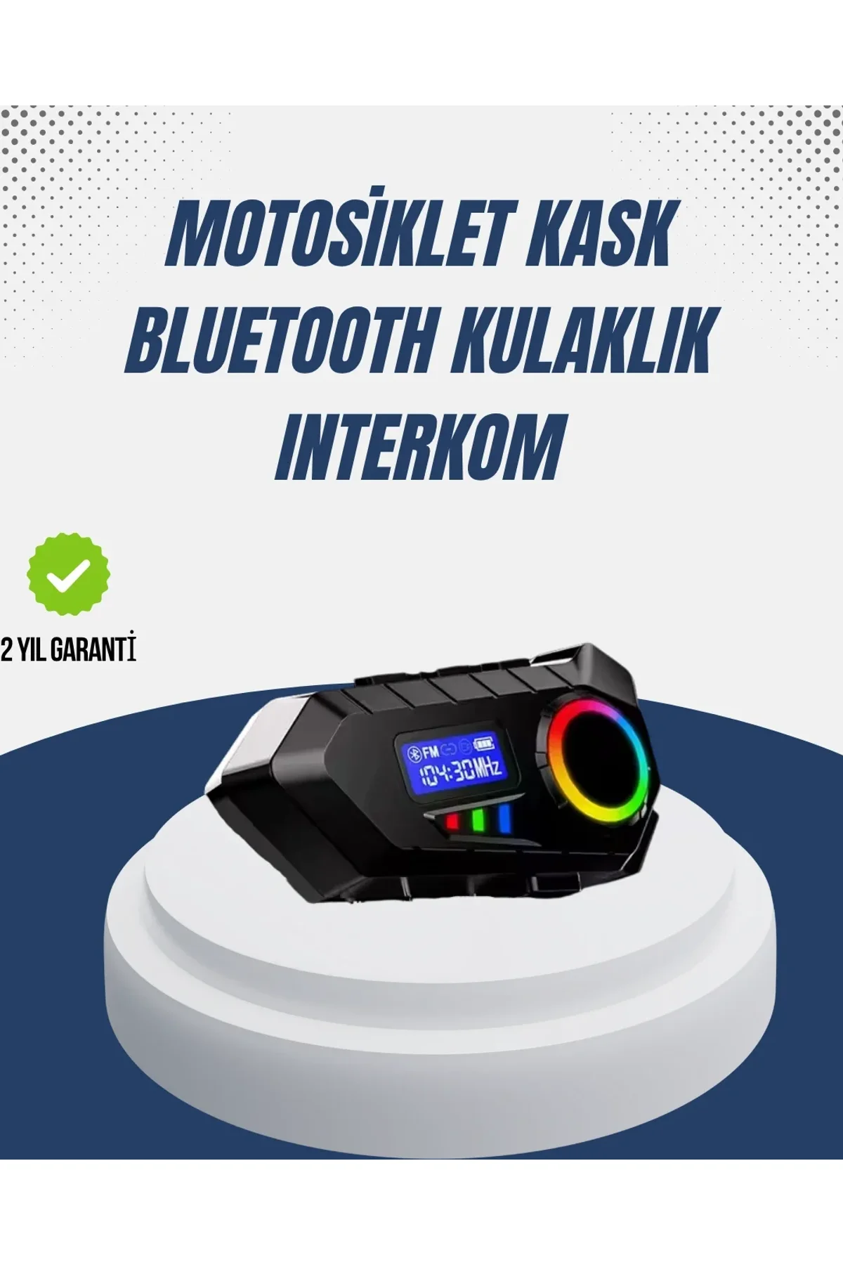 Kablosuz Bluetooth İnterkom Ip65 Suya Dayanıklı 40mm Hd Ses Ve 40 Saat Pil - Just Cheap Store Görsel 2