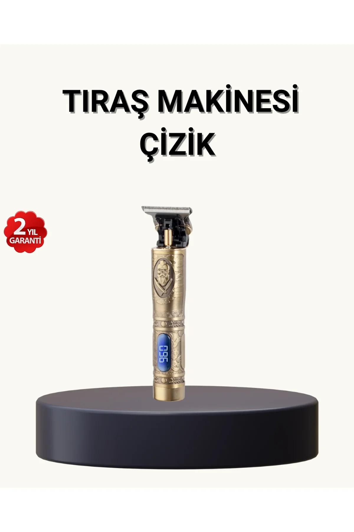 Profesyonel Kablosuz Tıraş Makinesi – 1-2 Saat Kesintisiz Kullanım