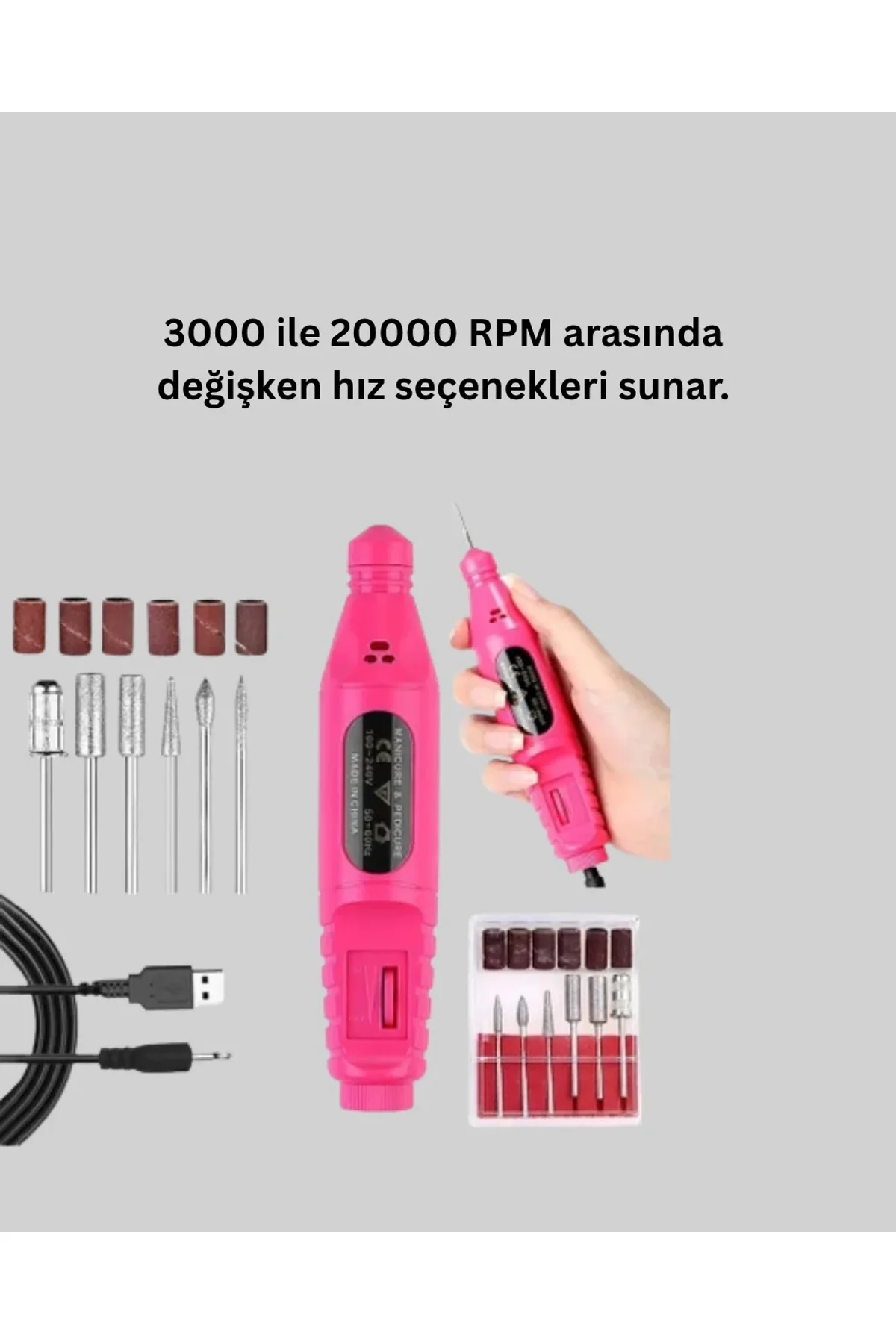 12v Çok Fonksiyonlu Tırnak Bakım Cihazı - Just Cheap Store Görsel 3