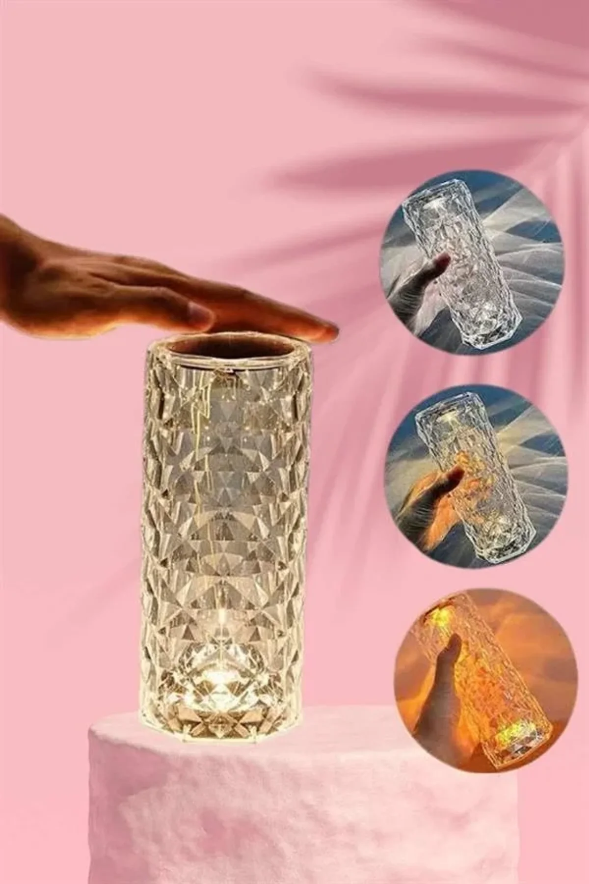 Sevgililer Gününe Özel Romantik Kristal Gece Lambası Sevgiliye Hediye - Just Cheap Store Görsel 4