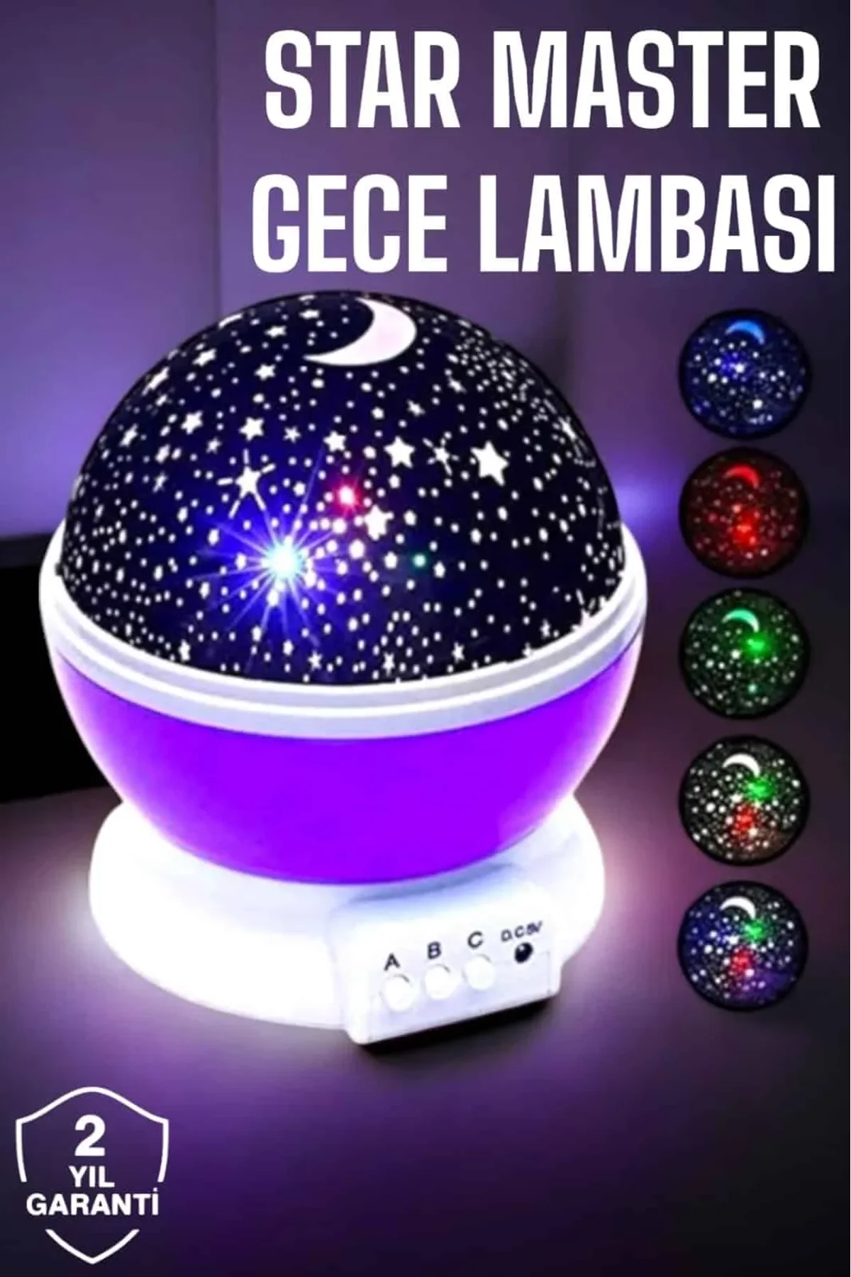 Çocuklara Özel Yıldızlı Gece Lambası - Just Cheap Store Görsel 2
