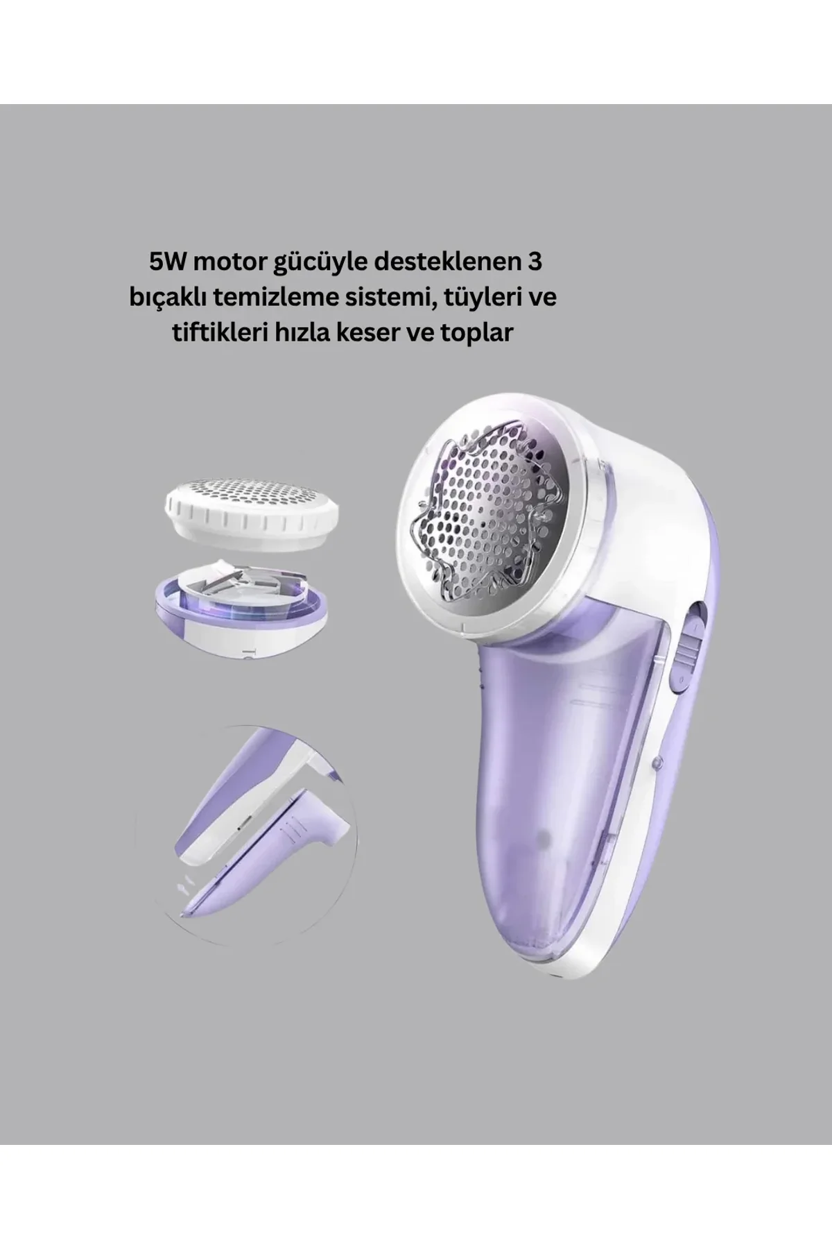 Tiftik Ve Tüy Toplama Cihazı – 200ml Hazne, Kompakt Boyut - Just Cheap Store Görsel 3