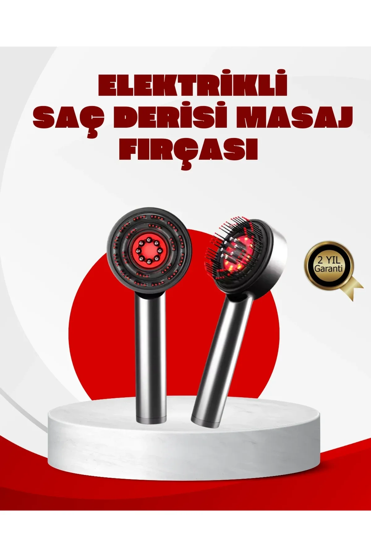 Esansiyel Yağ Hazneli Led Saç Bakım Masaj Tarağı - Just Cheap Store Görsel 2