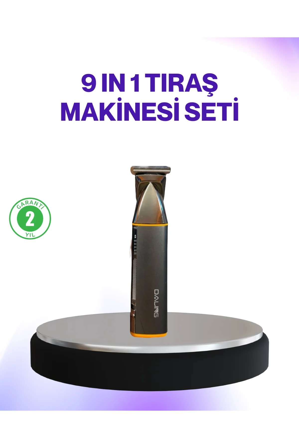 9’u 1 Arada Şarjlı Erkek Bakım Cihazı Saç Sakal Bıyık Ense Trimmer