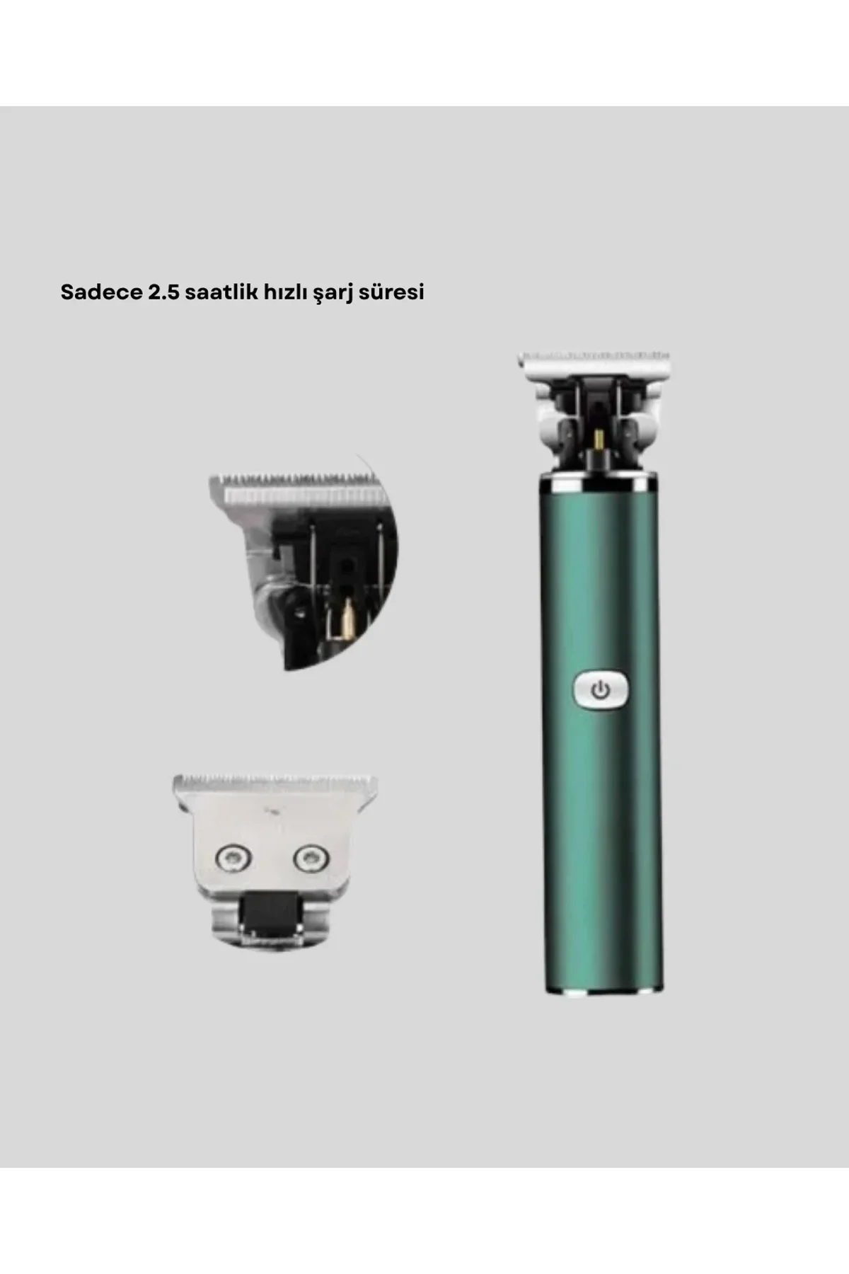 Profesyonel Şarjlı Tıraş Makinesi – 180 Dakika Kullanım, 2.5 Saat Hızlı Şarj, Evrensel Usb Şarj Giri - Just Cheap Store Görsel 3