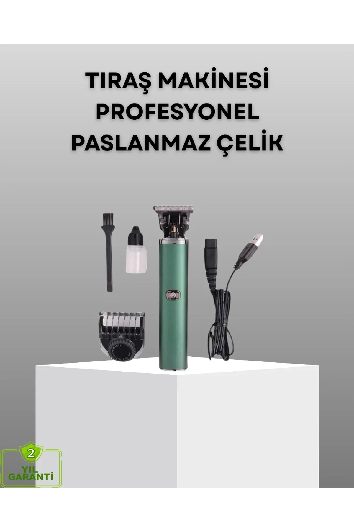 Profesyonel Şarjlı Tıraş Makinesi – 180 Dakika Kullanım, 2.5 Saat Hızlı Şarj, Evrensel Usb Şarj Giri - Just Cheap Store Görsel 2